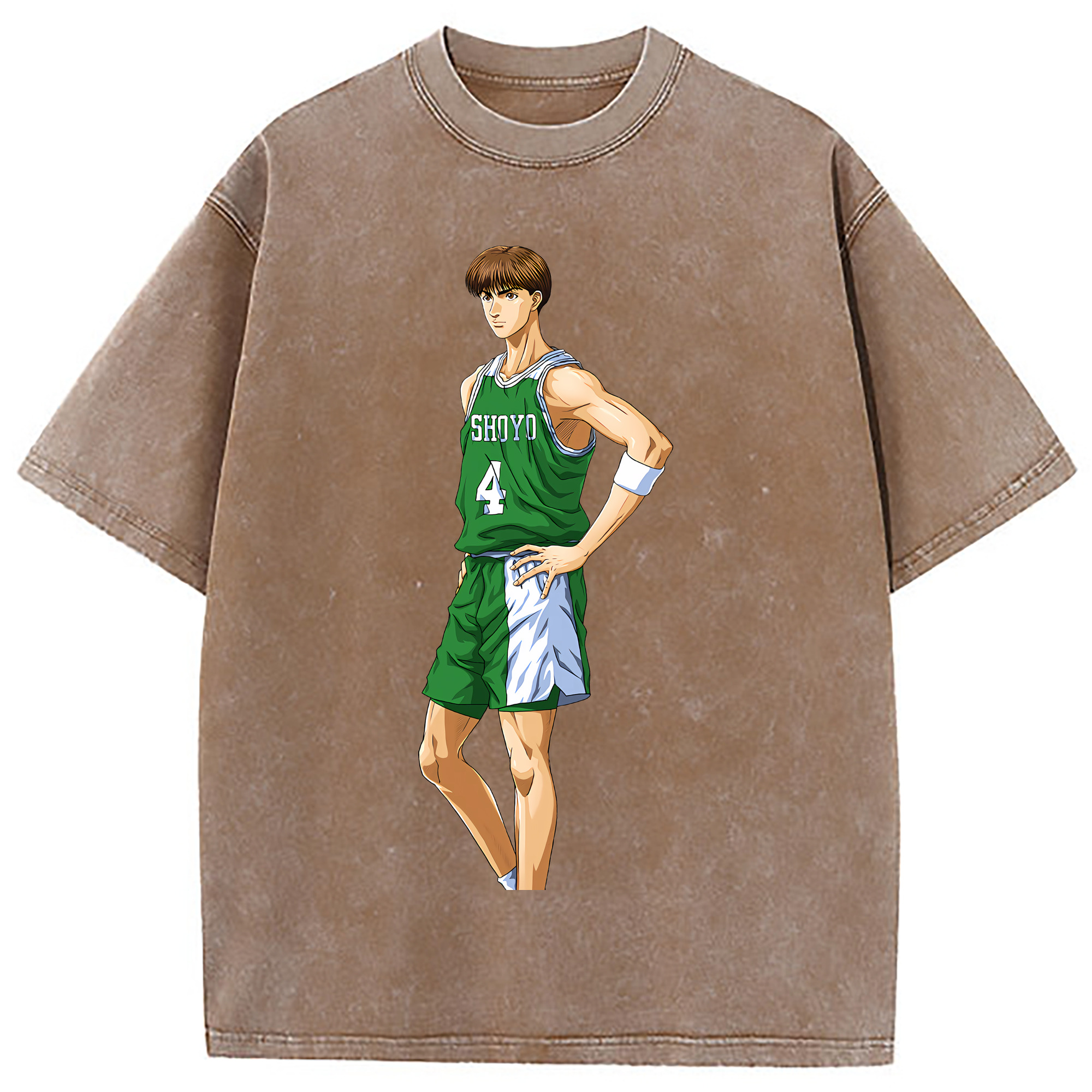 （画像用） SLAM DUNK／スラムダンク 綿100% ヴィンテージ風 半袖Tシャツ（フロントプリント）
