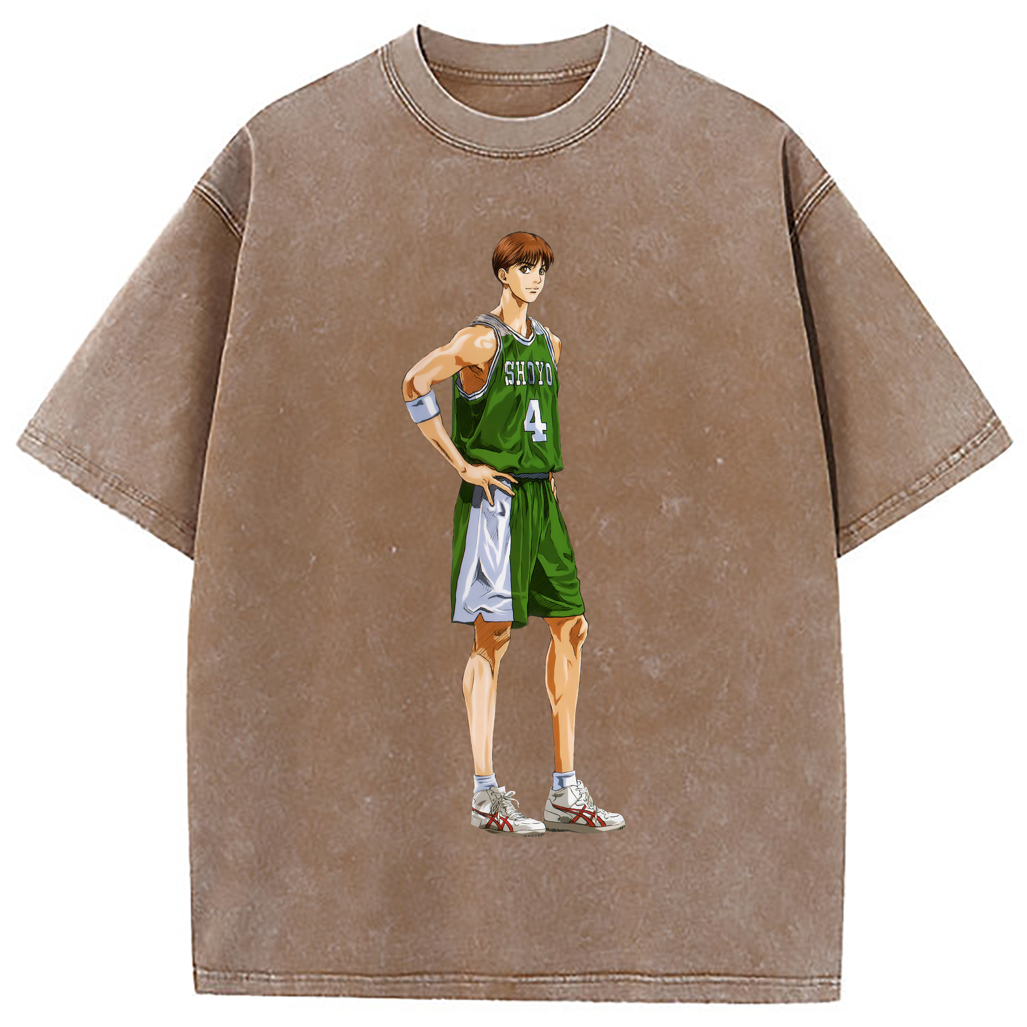 （画像用） SLAM DUNK／スラムダンク 綿100% ヴィンテージ風 半袖Tシャツ（フロントプリント）