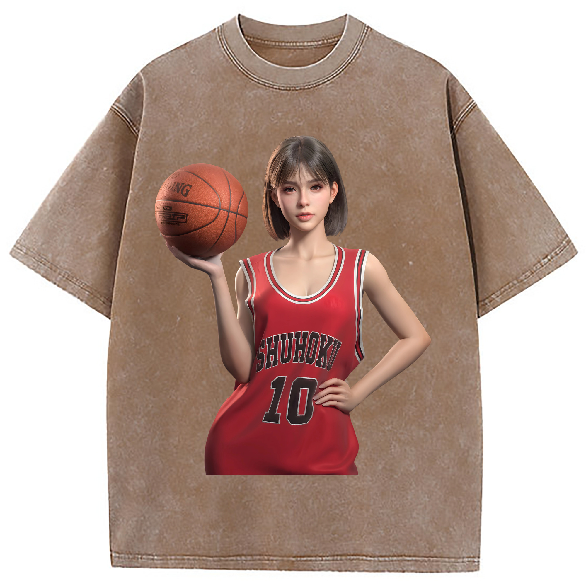 （画像用） SLAM DUNK／スラムダンク 綿100% ヴィンテージ風 半袖Tシャツ（フロントプリント）