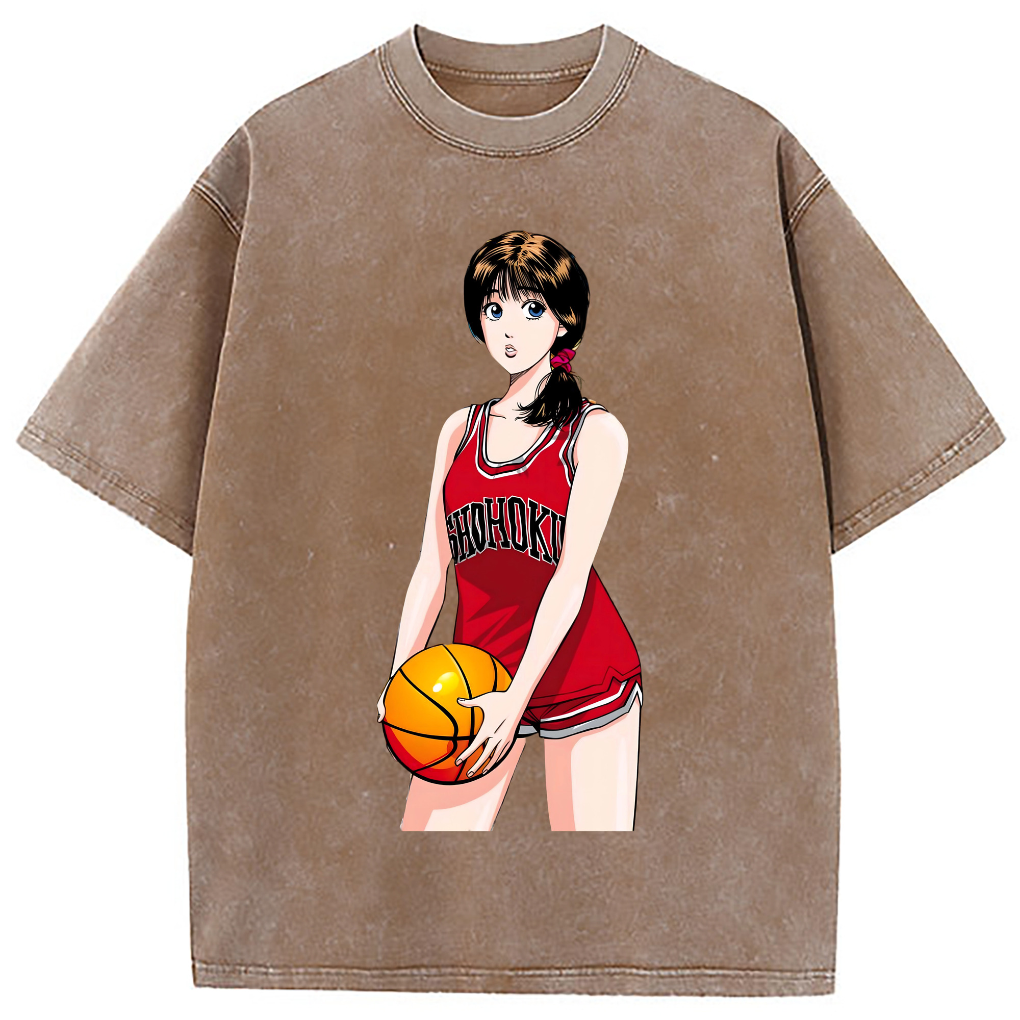 （画像用） SLAM DUNK／スラムダンク 綿100% ヴィンテージ風 半袖Tシャツ（フロントプリント）
