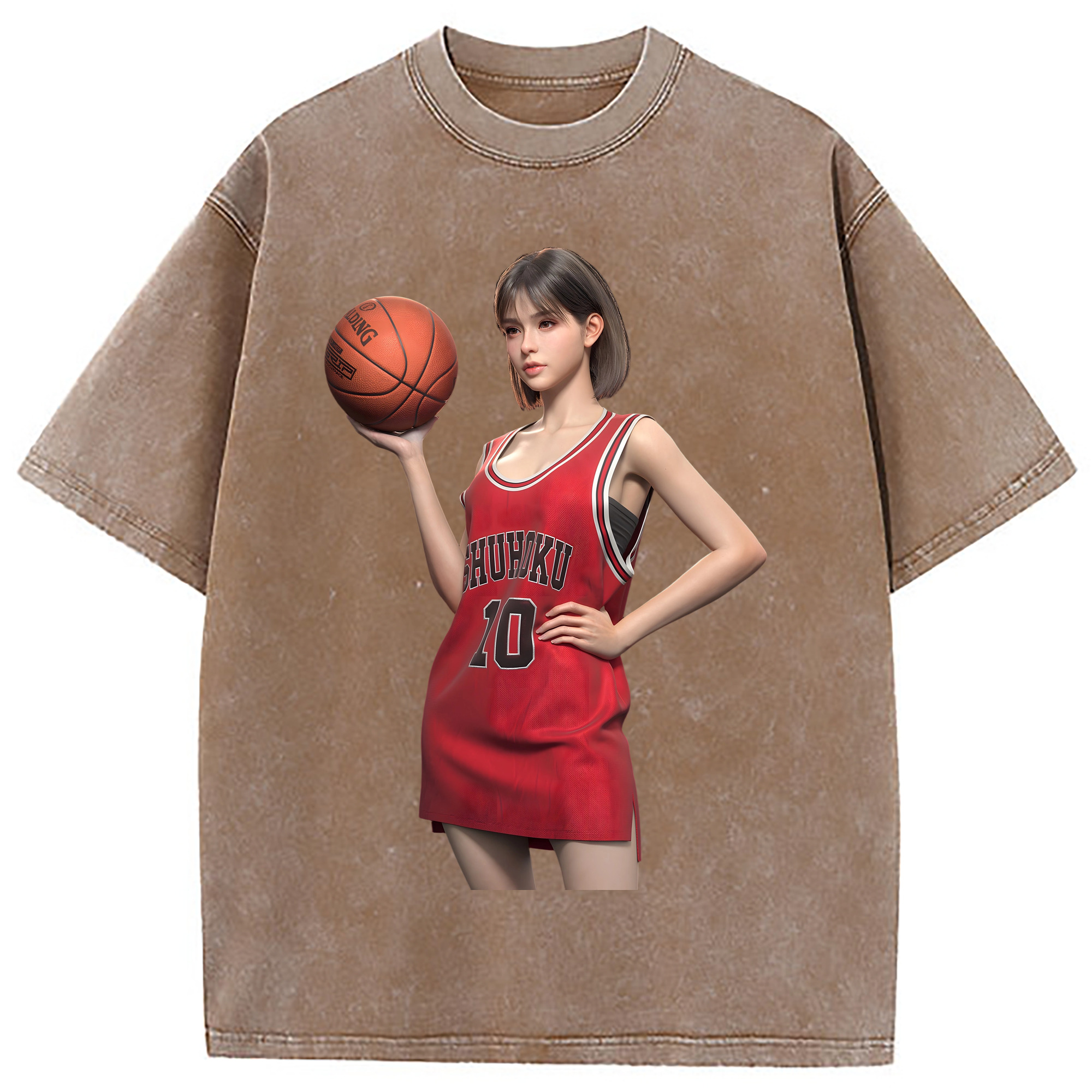 （画像用） SLAM DUNK／スラムダンク 綿100% ヴィンテージ風 半袖Tシャツ（フロントプリント）