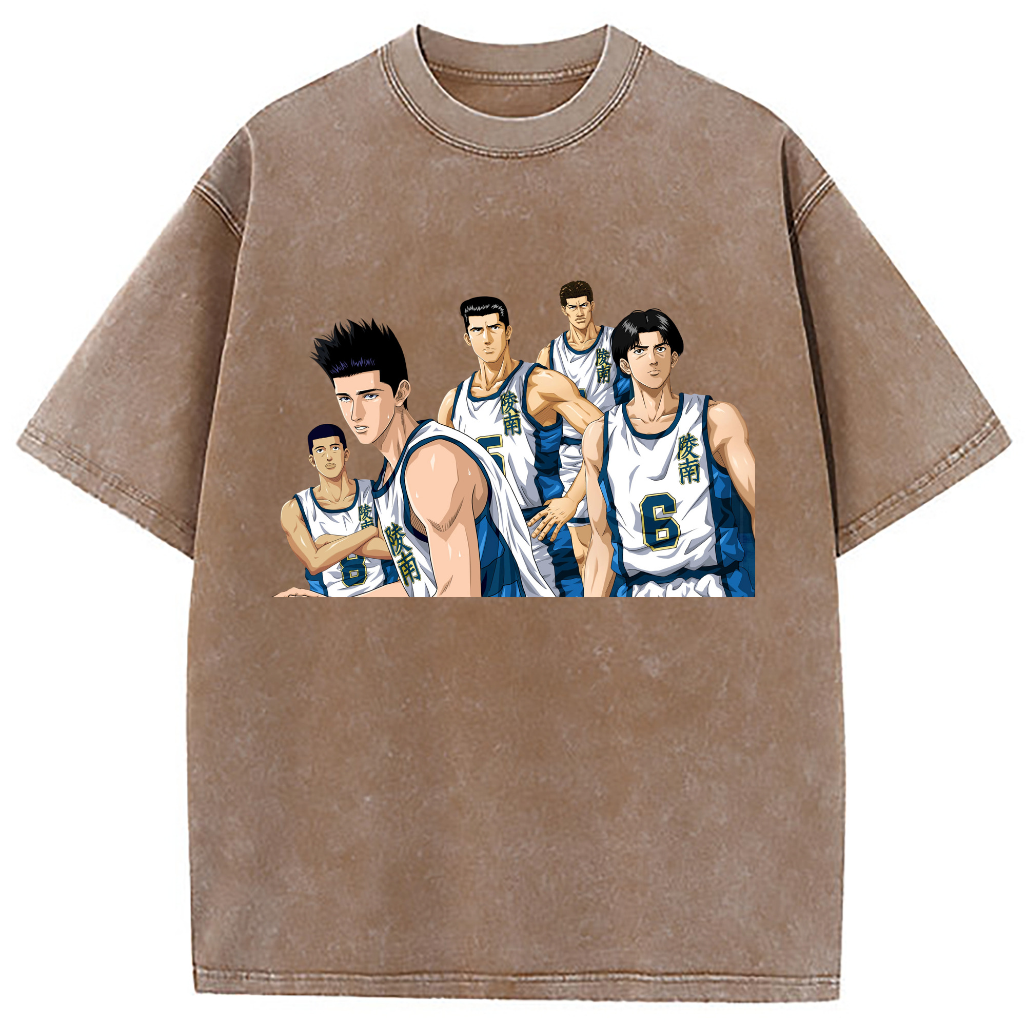 （画像用） SLAM DUNK／スラムダンク 綿100% ヴィンテージ風 半袖Tシャツ（フロントプリント）