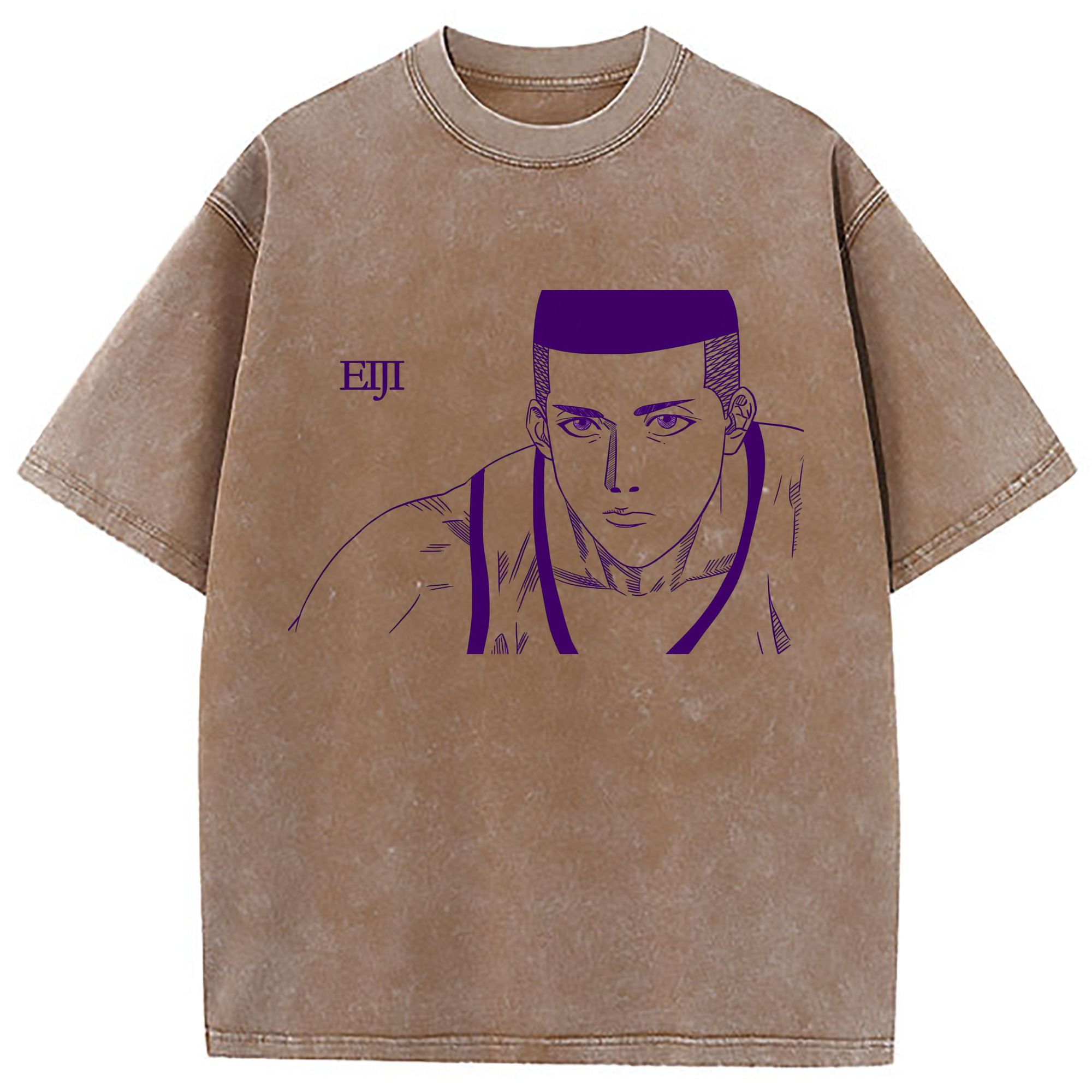 （画像用） SLAM DUNK／スラムダンク 綿100% ヴィンテージ風 半袖Tシャツ（フロントプリント）