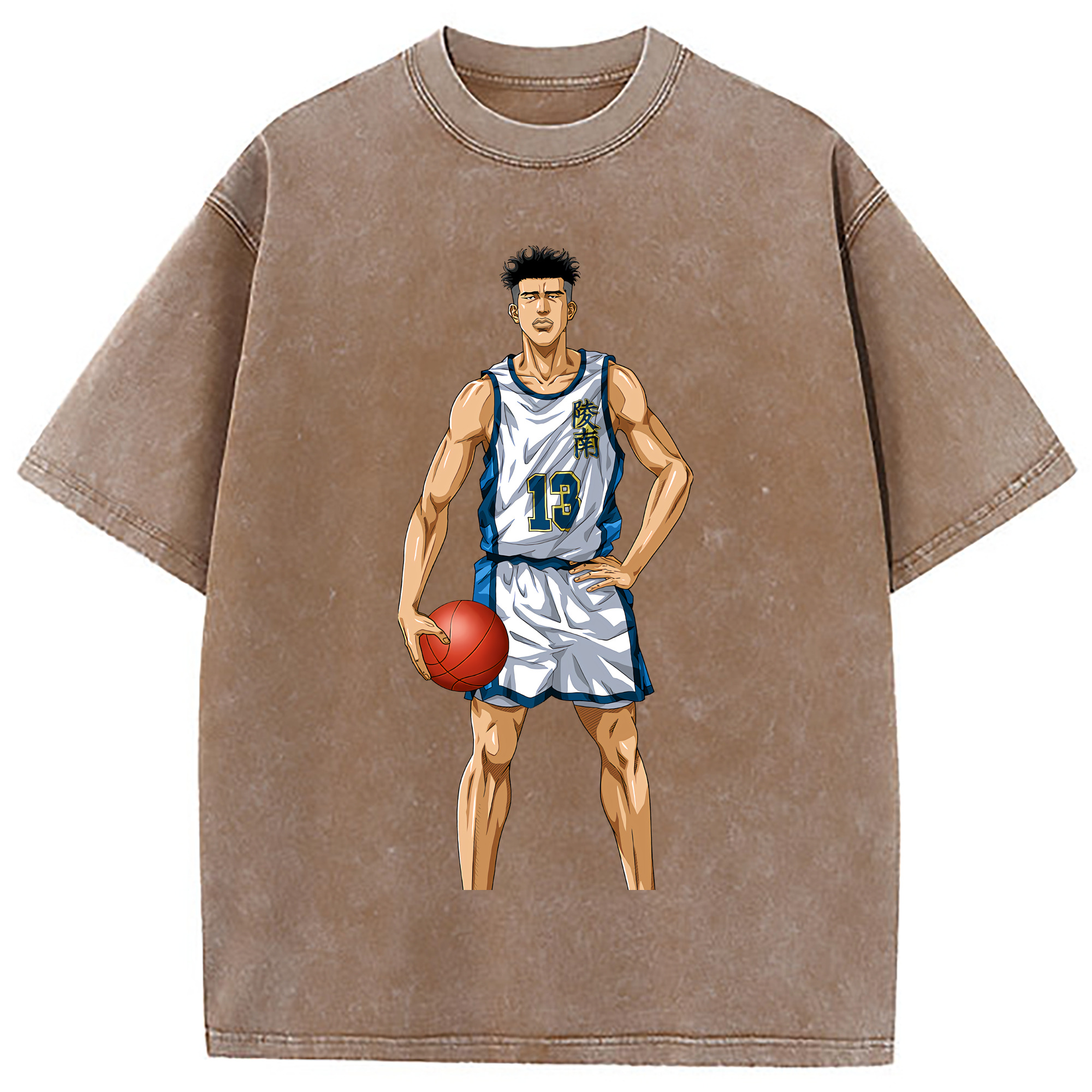 （画像用） SLAM DUNK／スラムダンク 綿100% ヴィンテージ風 半袖Tシャツ（フロントプリント）