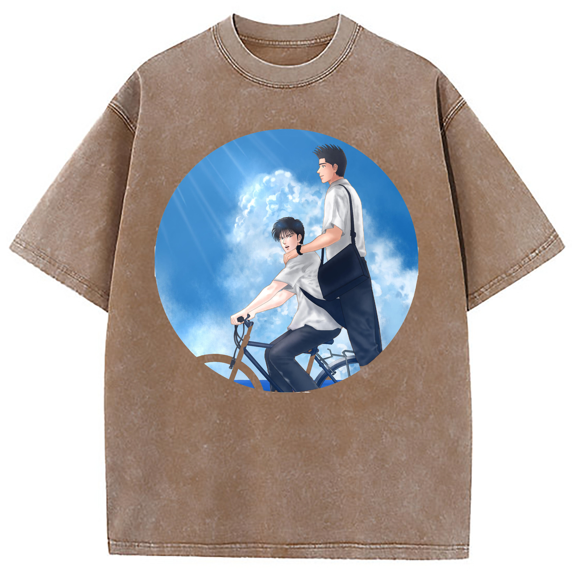 （画像用） SLAM DUNK／スラムダンク 綿100% ヴィンテージ風 半袖Tシャツ（フロントプリント）