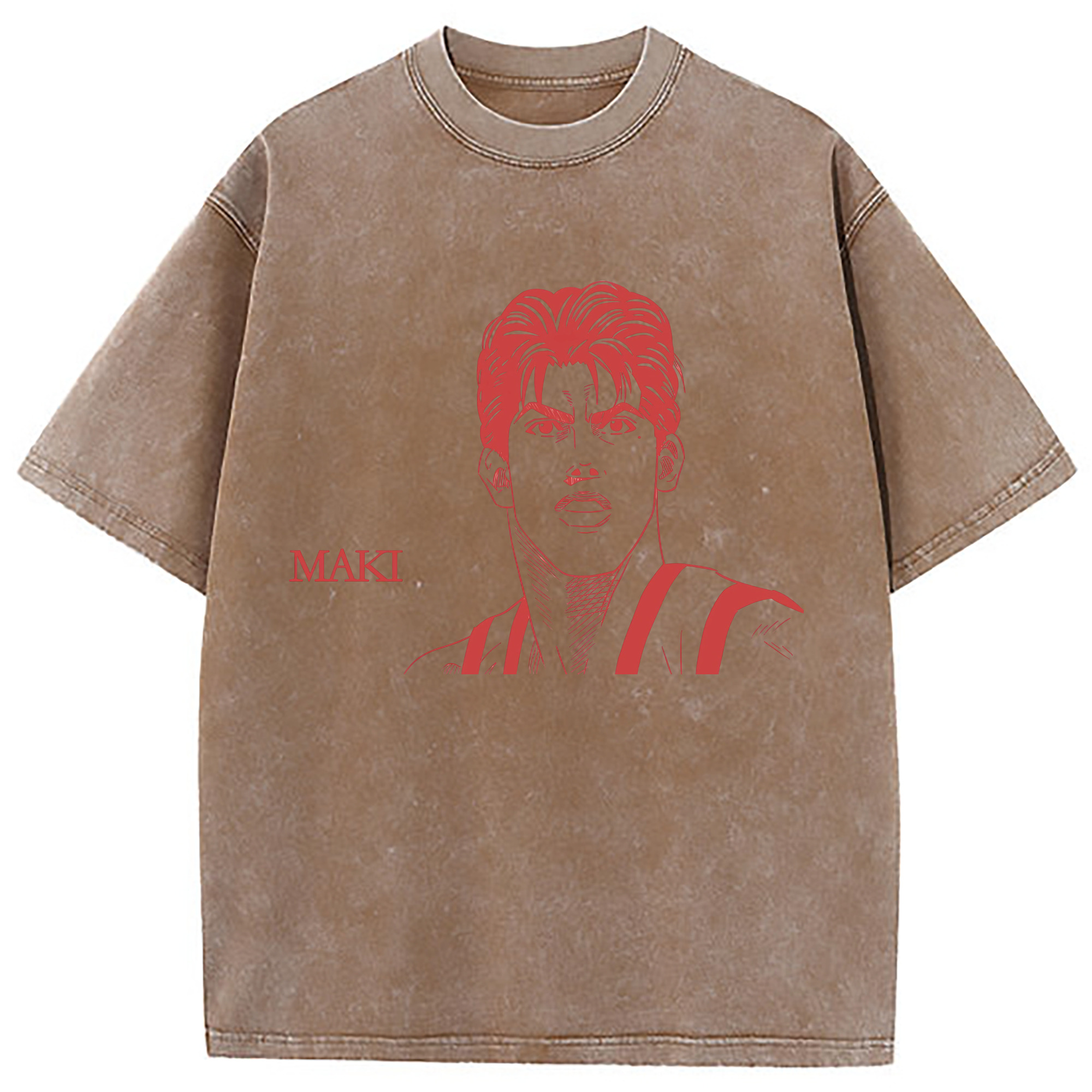 （画像用） SLAM DUNK／スラムダンク 綿100% ヴィンテージ風 半袖Tシャツ（フロントプリント）