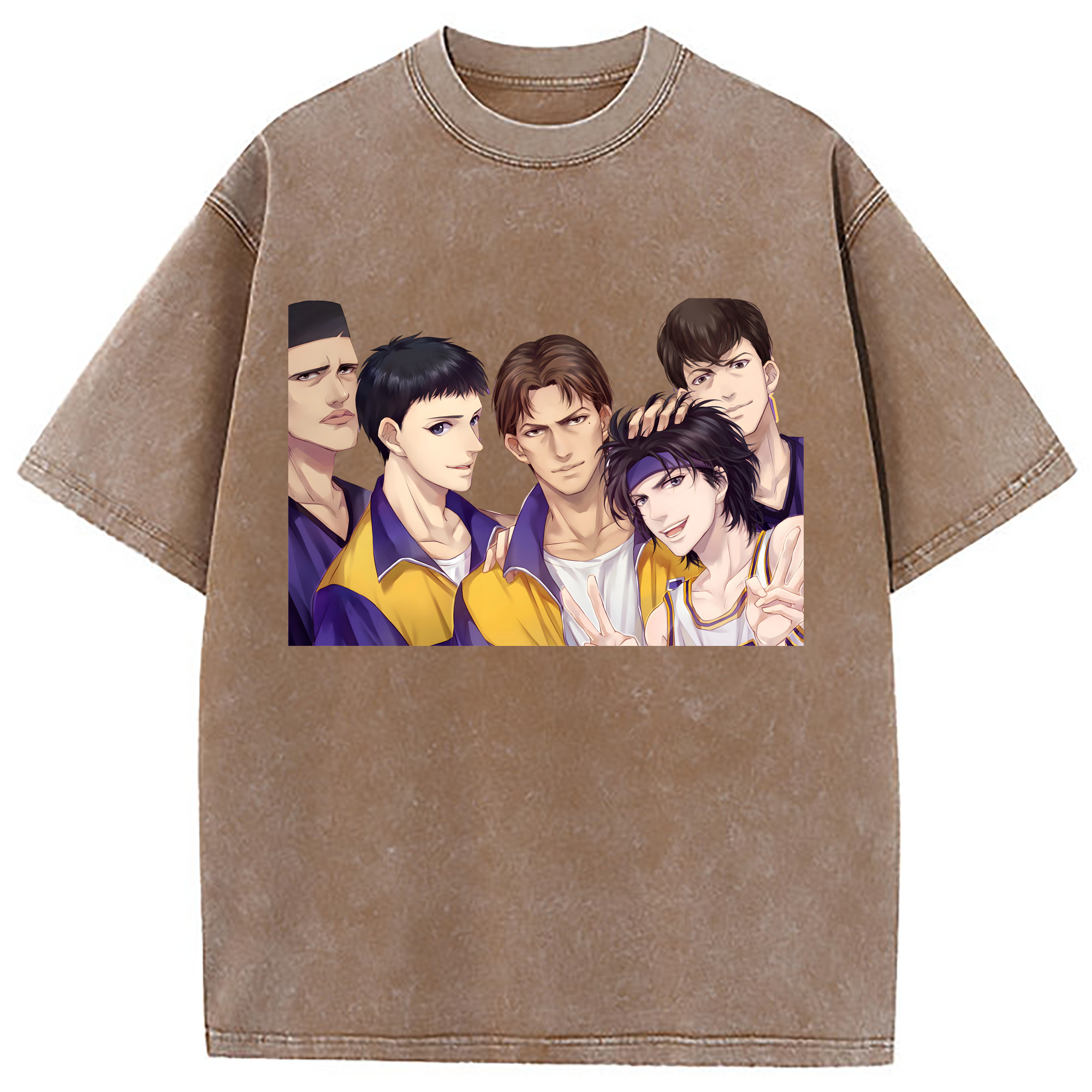 （画像用） SLAM DUNK／スラムダンク 綿100% ヴィンテージ風 半袖Tシャツ（フロントプリント）