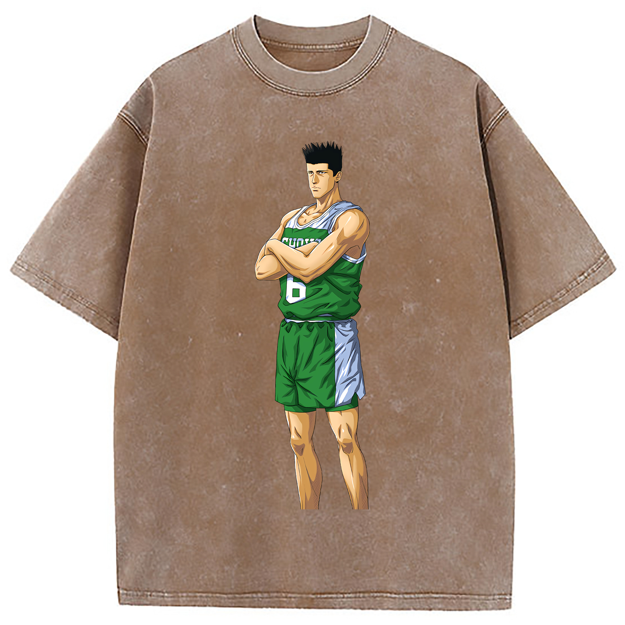 （画像用） SLAM DUNK／スラムダンク 綿100% ヴィンテージ風 半袖Tシャツ（フロントプリント）