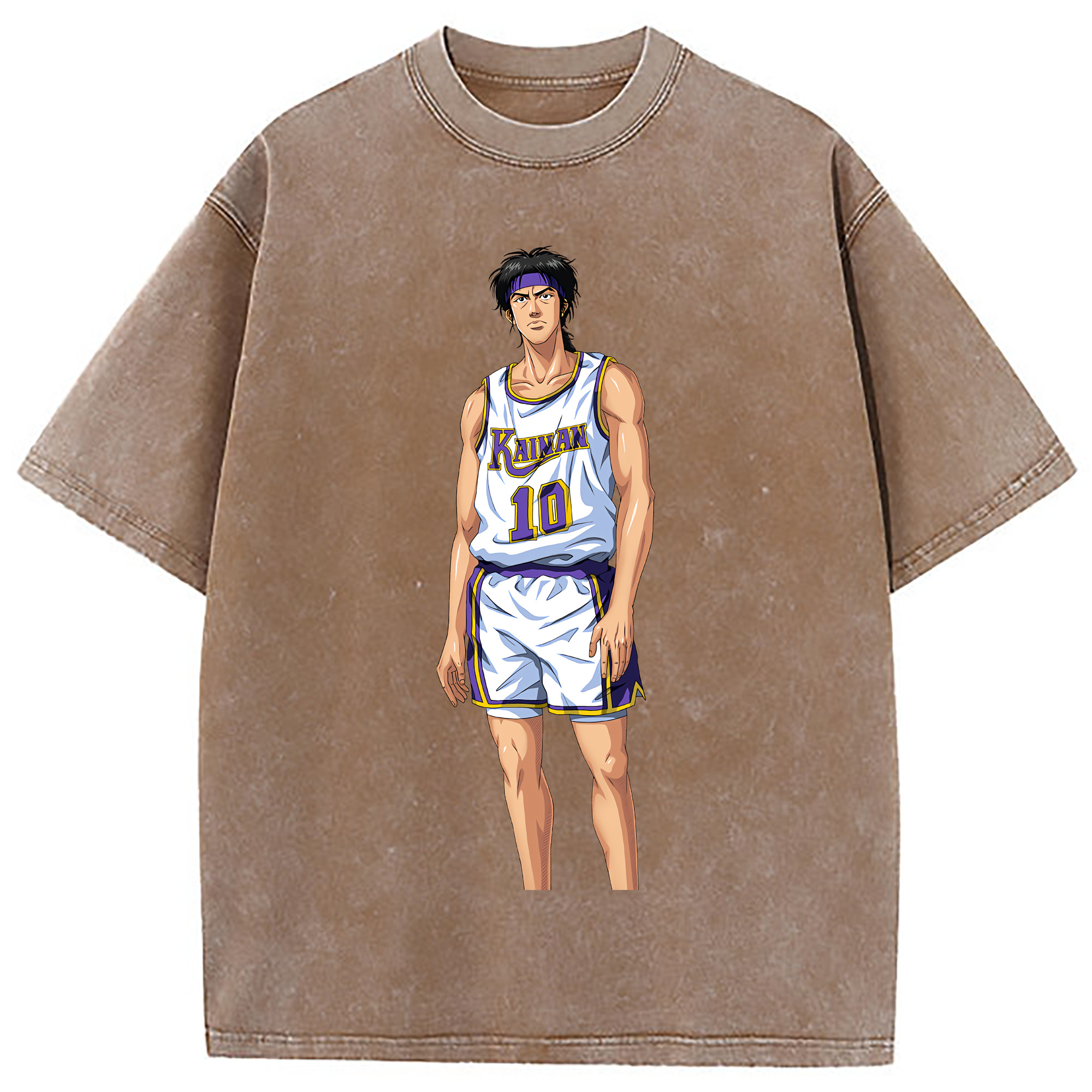 （画像用） SLAM DUNK／スラムダンク 綿100% ヴィンテージ風 半袖Tシャツ（フロントプリント）