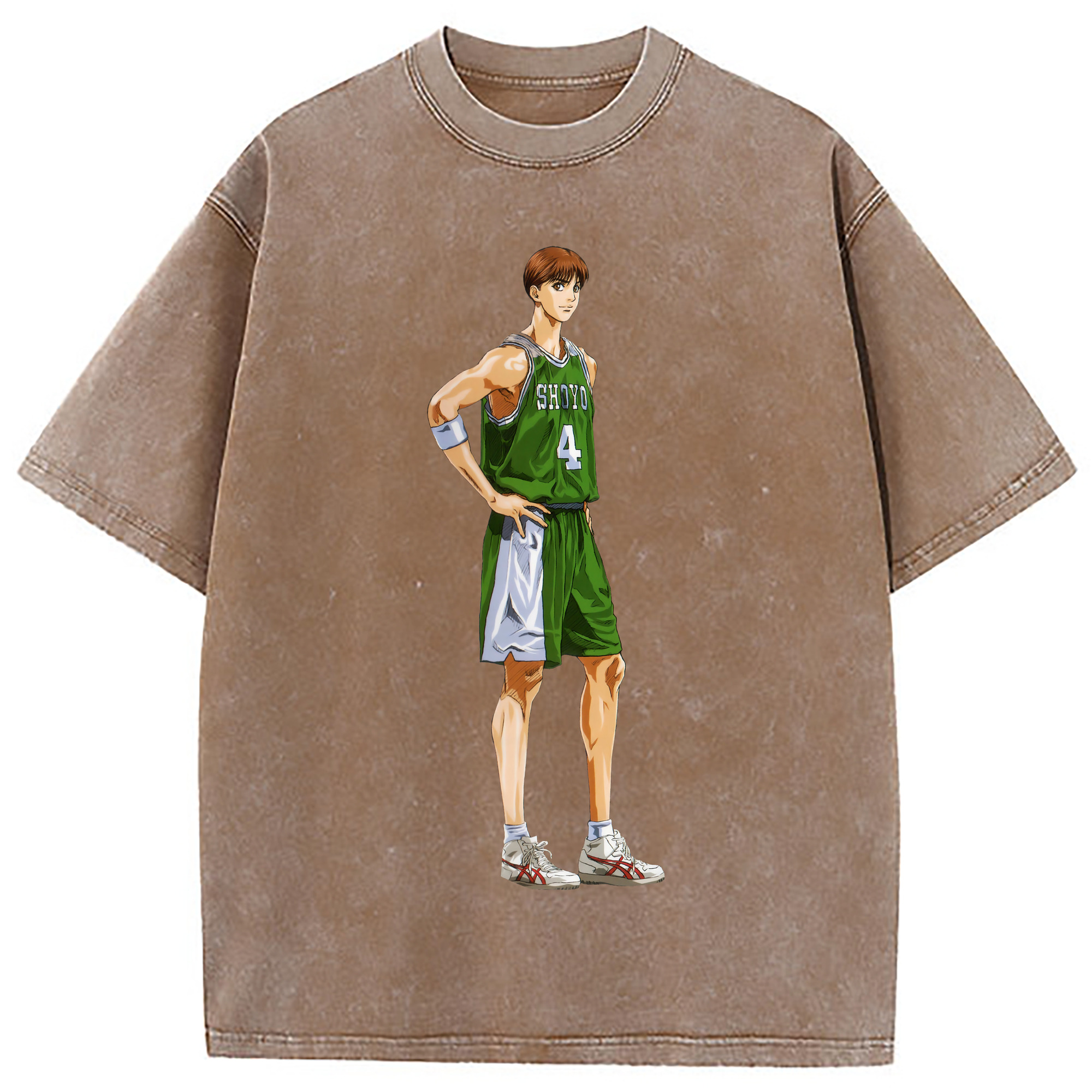 （画像用） SLAM DUNK／スラムダンク 綿100% ヴィンテージ風 半袖Tシャツ（フロントプリント）
