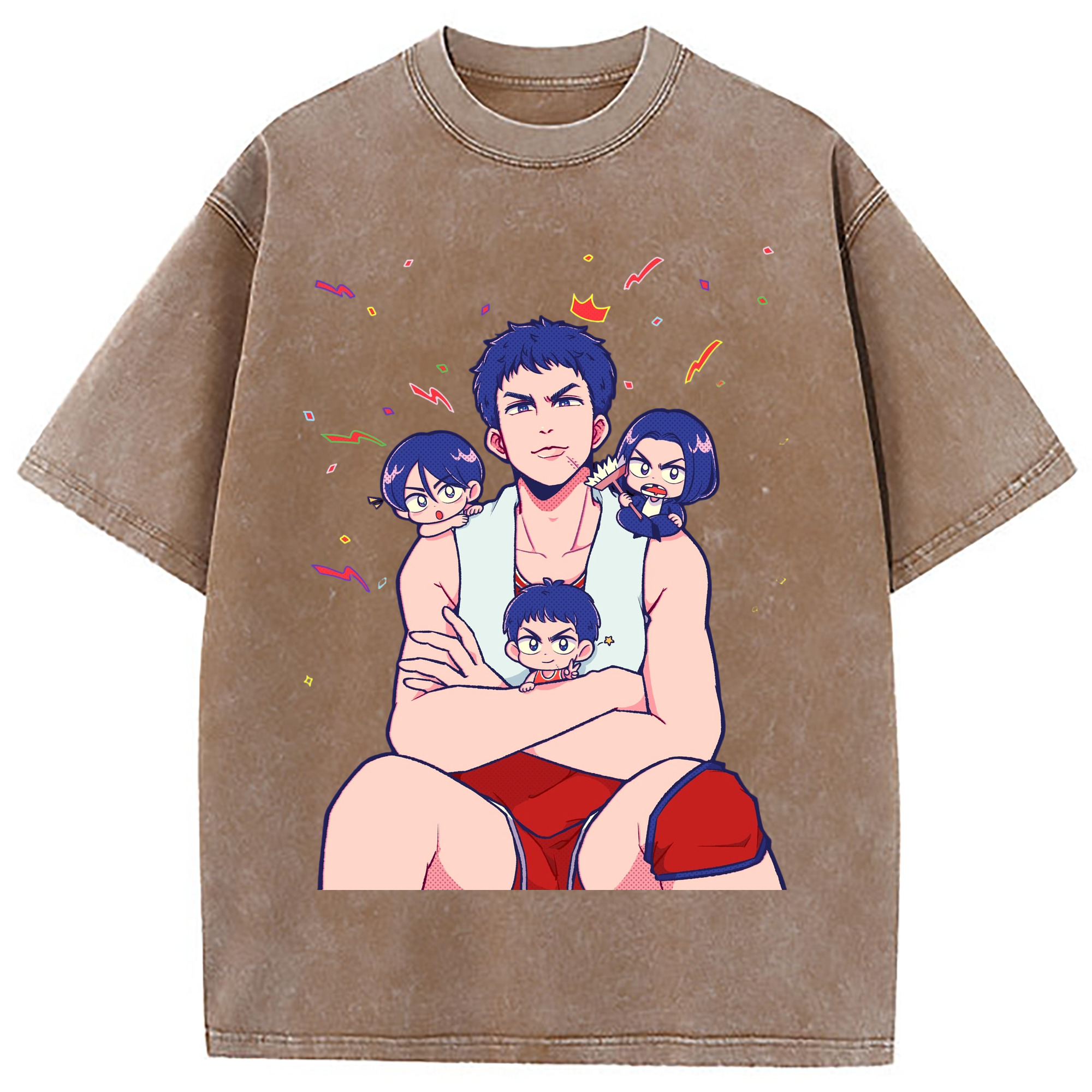 （画像用） SLAM DUNK／スラムダンク 綿100% ヴィンテージ風 半袖Tシャツ（フロントプリント）