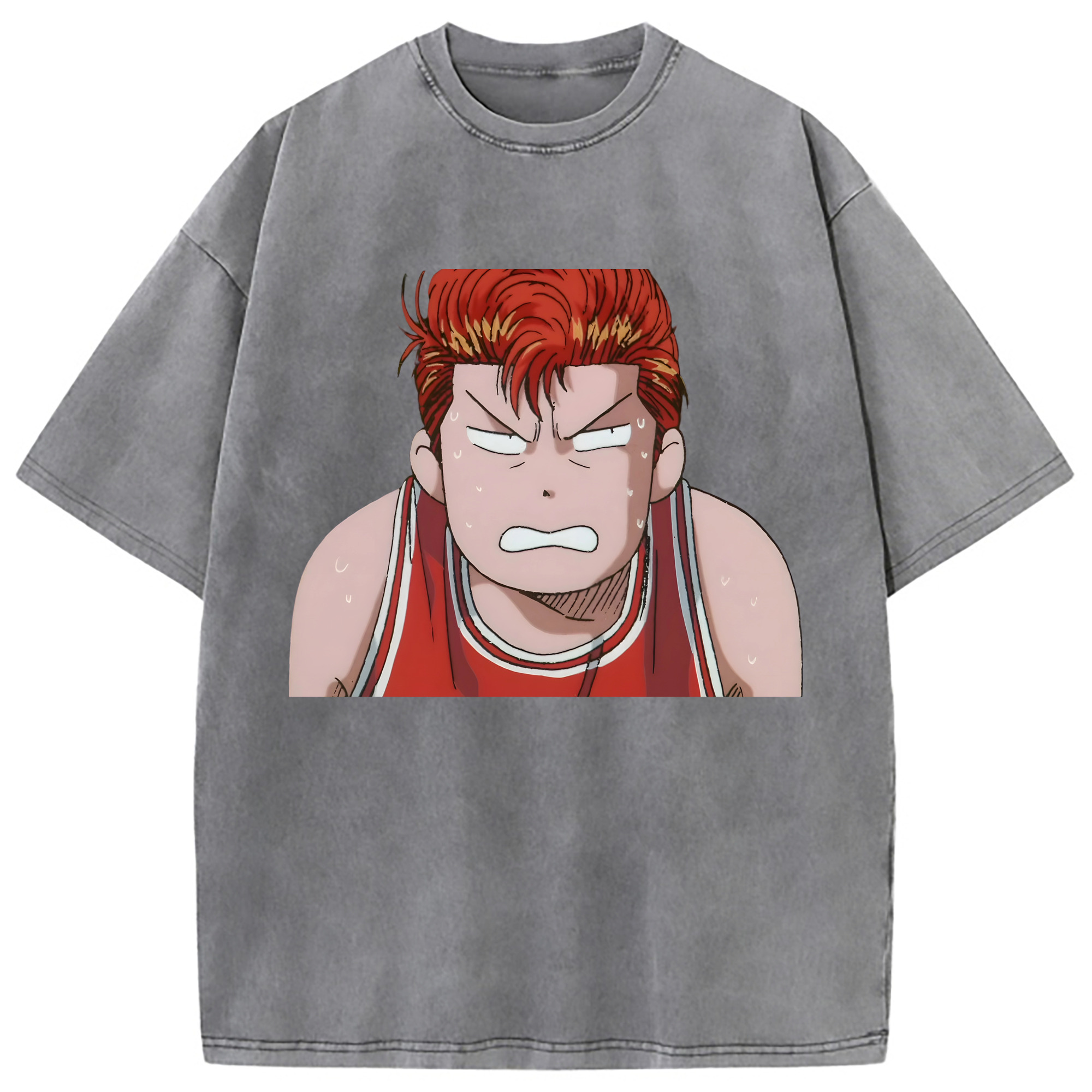 （画像用） SLAM DUNK／スラムダンク 綿100% ヴィンテージ風 半袖Tシャツ（フロントプリント）