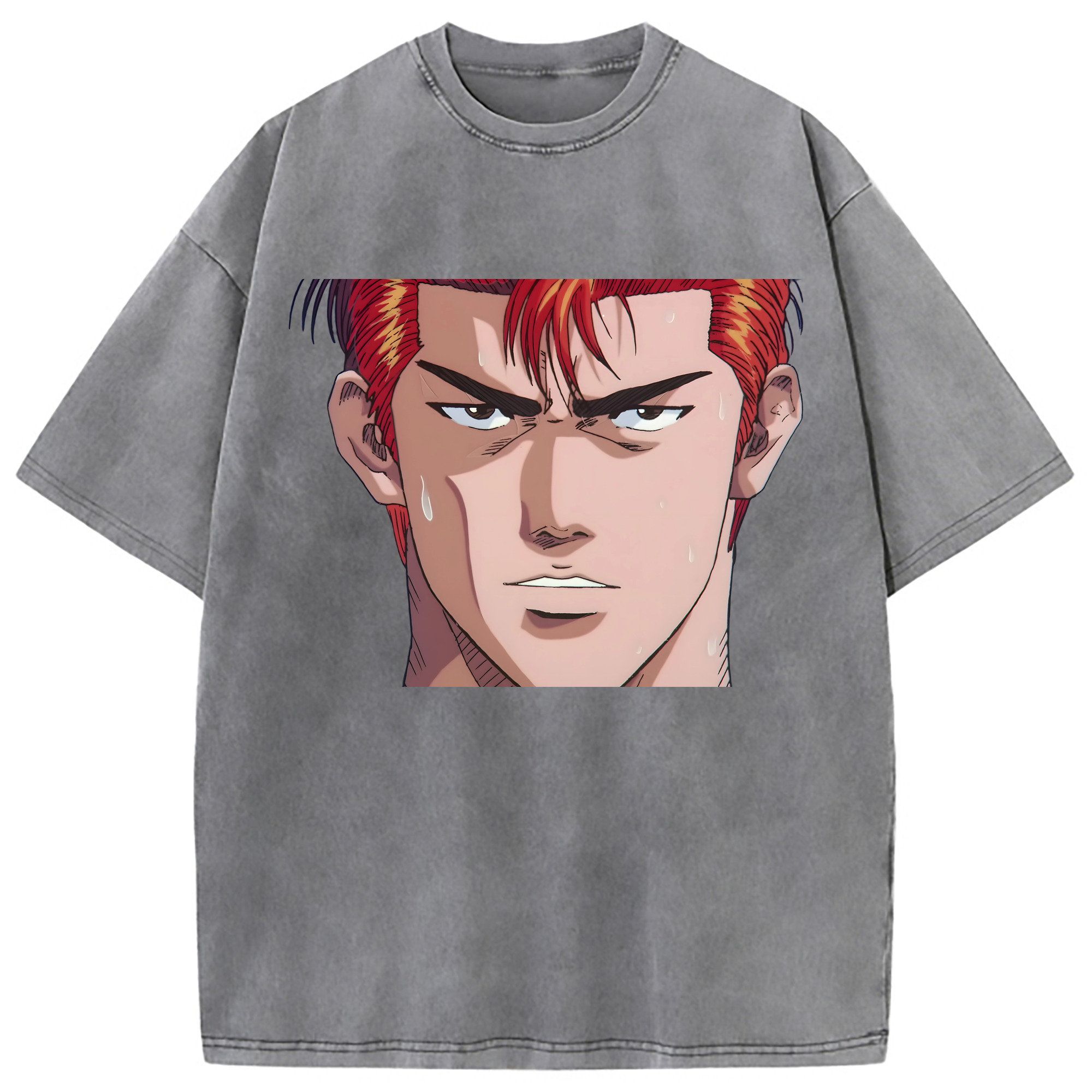 （画像用） SLAM DUNK／スラムダンク 綿100% ヴィンテージ風 半袖Tシャツ（フロントプリント）