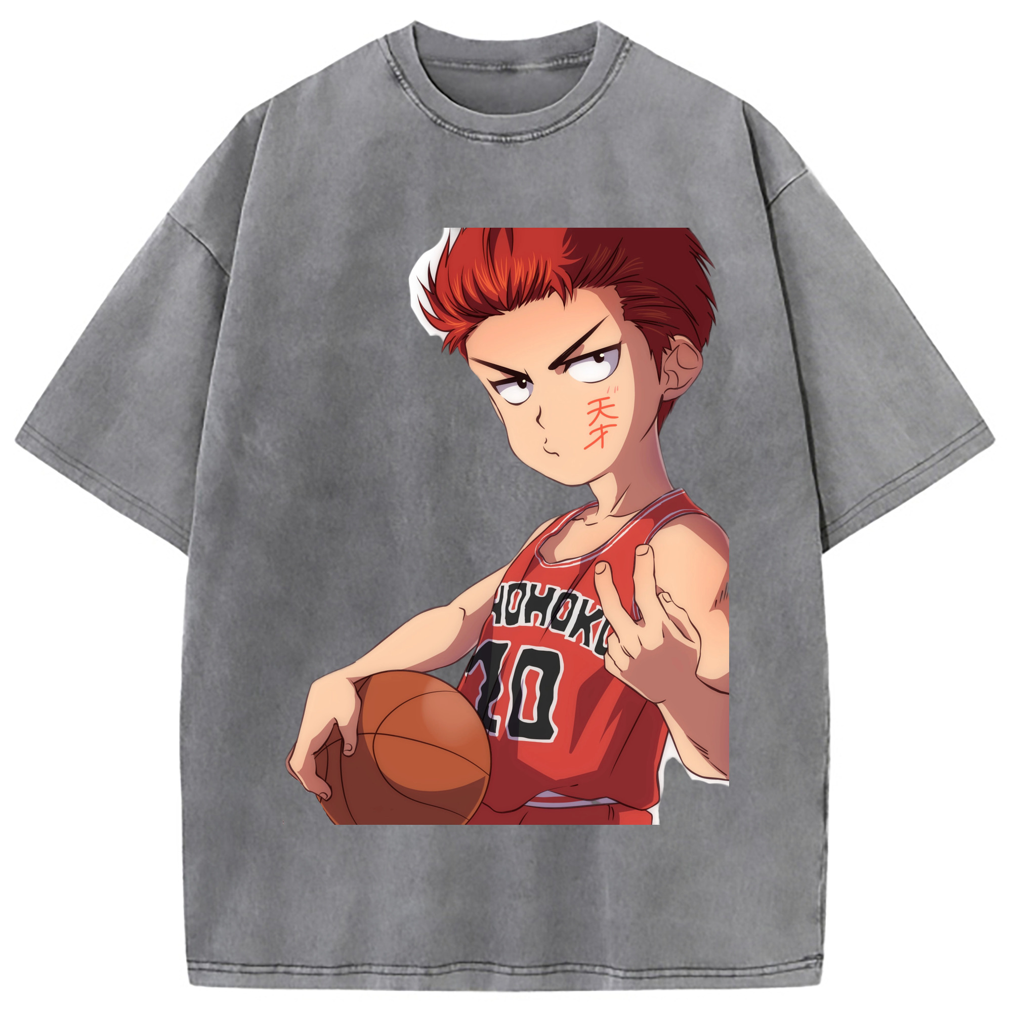 （画像用） SLAM DUNK／スラムダンク 綿100% ヴィンテージ風 半袖Tシャツ（フロントプリント）