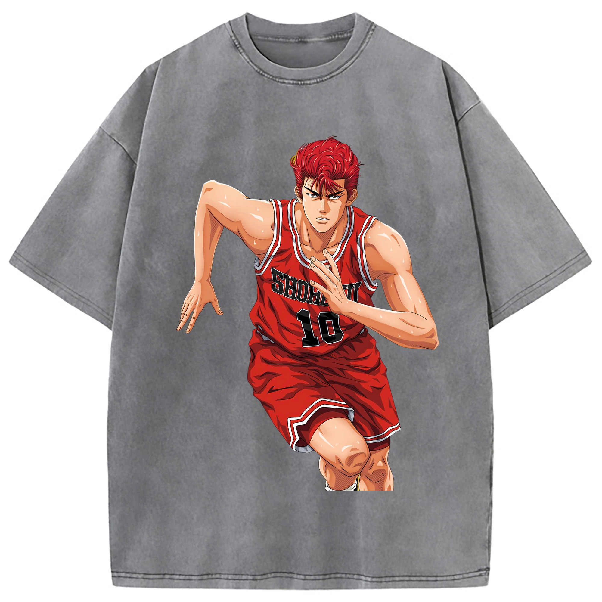 （画像用） SLAM DUNK／スラムダンク 綿100% ヴィンテージ風 半袖Tシャツ（フロントプリント）