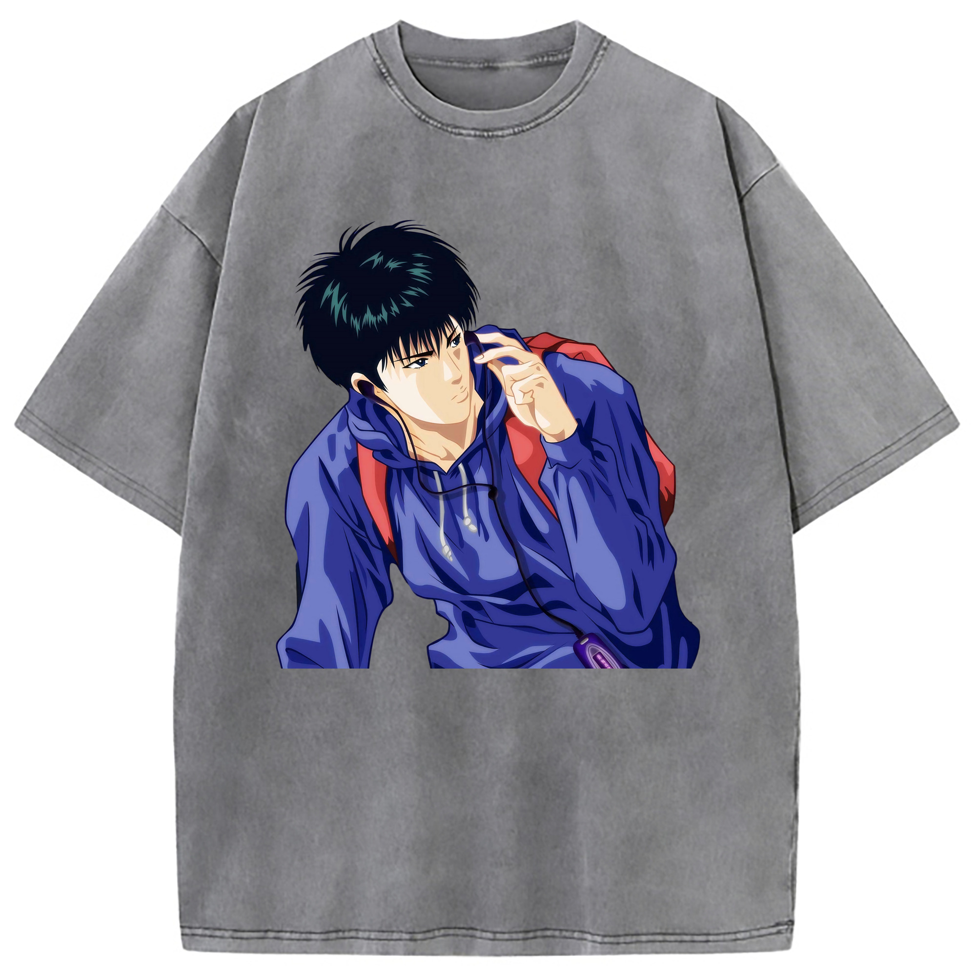 （画像用） SLAM DUNK／スラムダンク 綿100% ヴィンテージ風 半袖Tシャツ（フロントプリント）