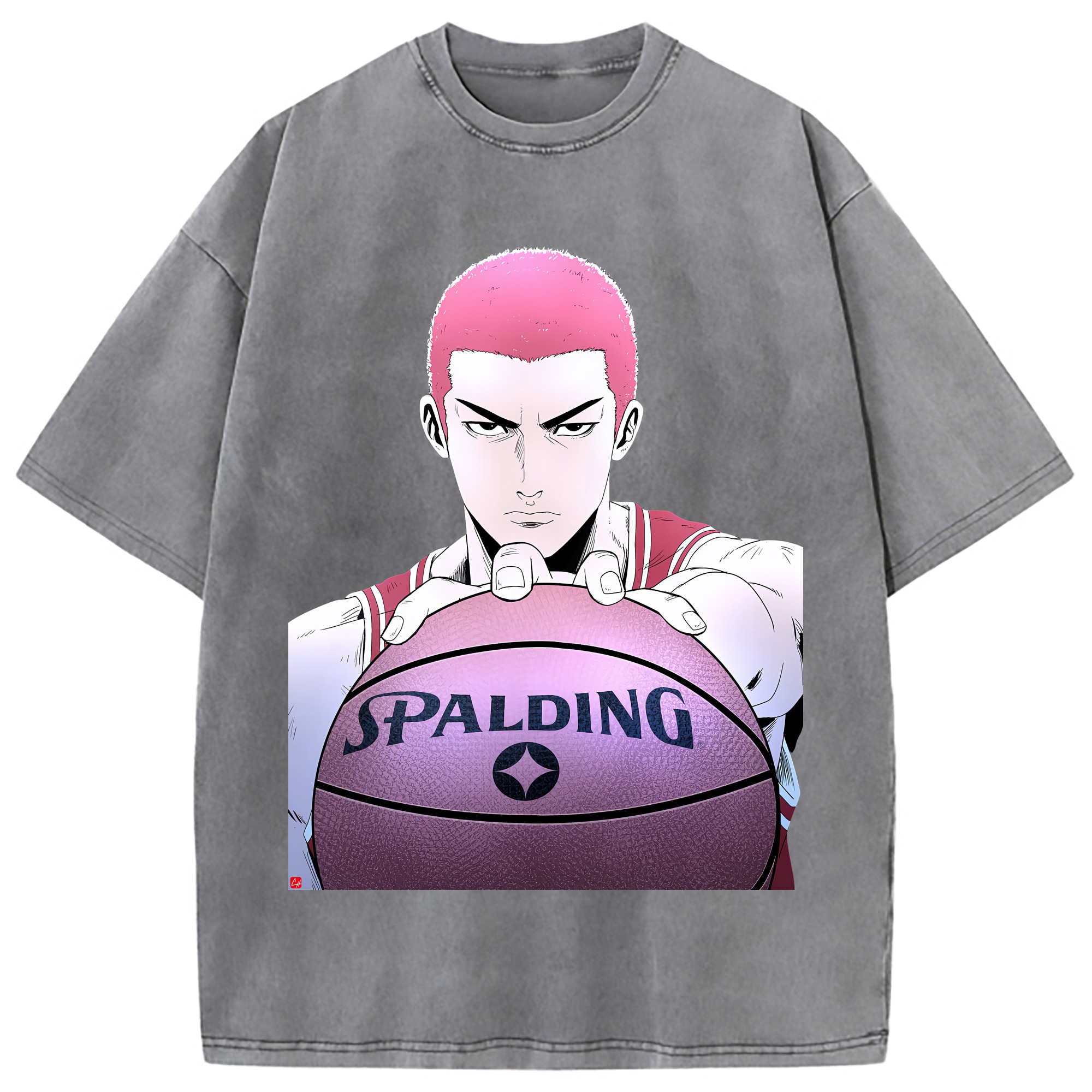 （画像用） SLAM DUNK／スラムダンク 綿100% ヴィンテージ風 半袖Tシャツ（フロントプリント）