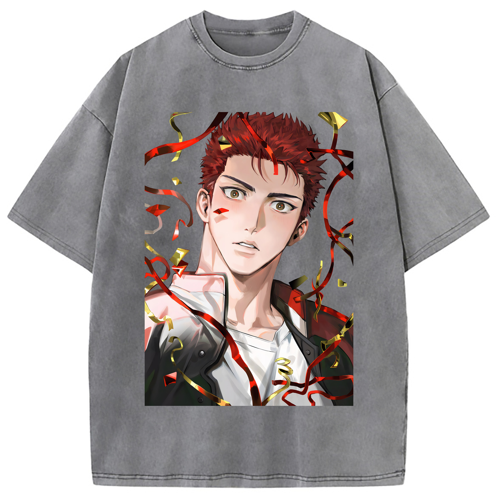 （画像用） SLAM DUNK／スラムダンク 綿100% ヴィンテージ風 半袖Tシャツ（フロントプリント）