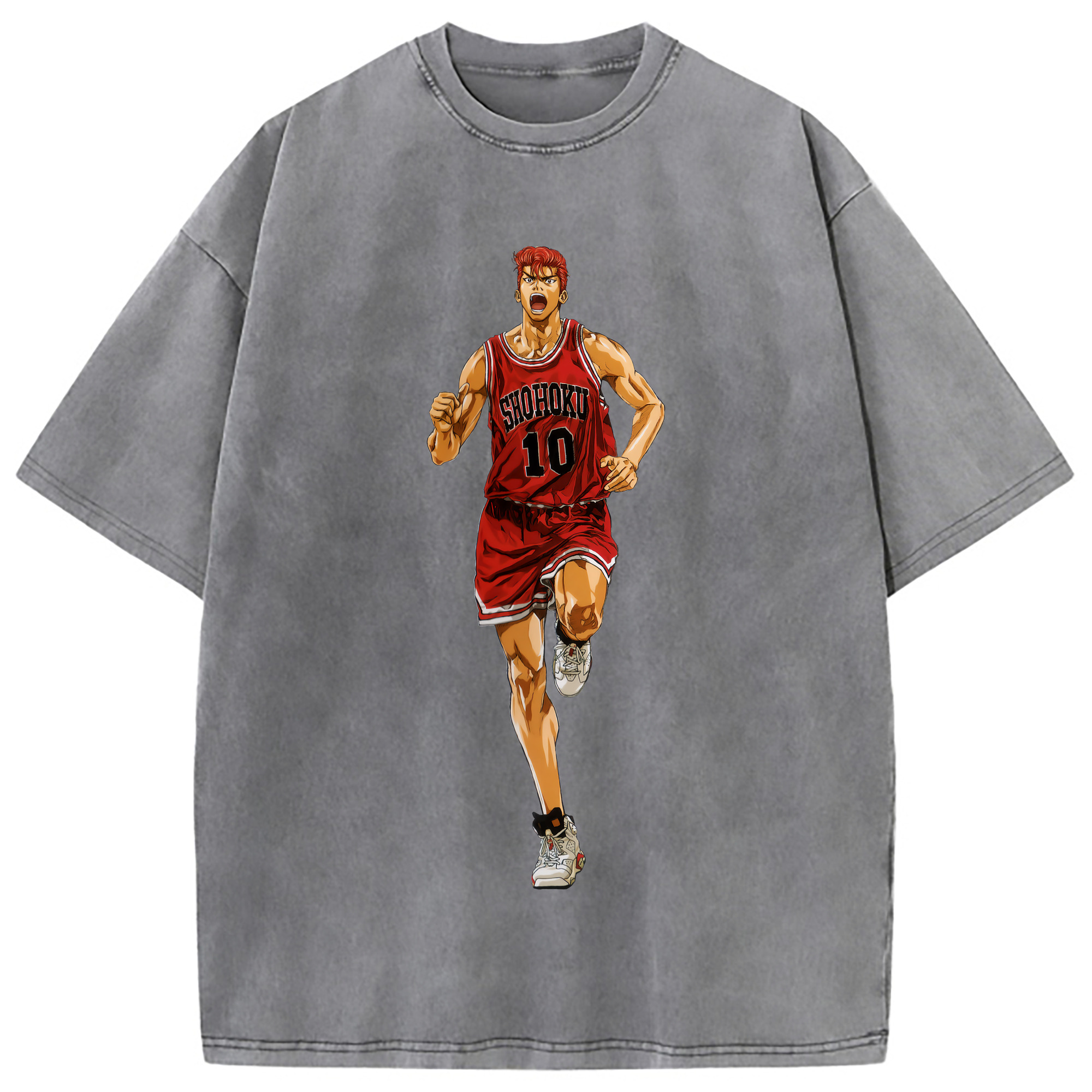 （画像用） SLAM DUNK／スラムダンク 綿100% ヴィンテージ風 半袖Tシャツ（フロントプリント）