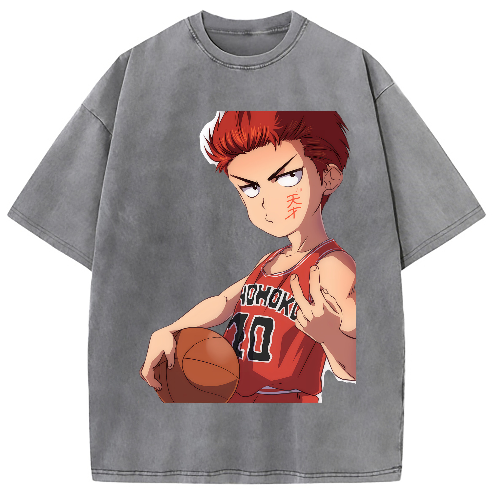 （画像用） SLAM DUNK／スラムダンク 綿100% ヴィンテージ風 半袖Tシャツ（フロントプリント）