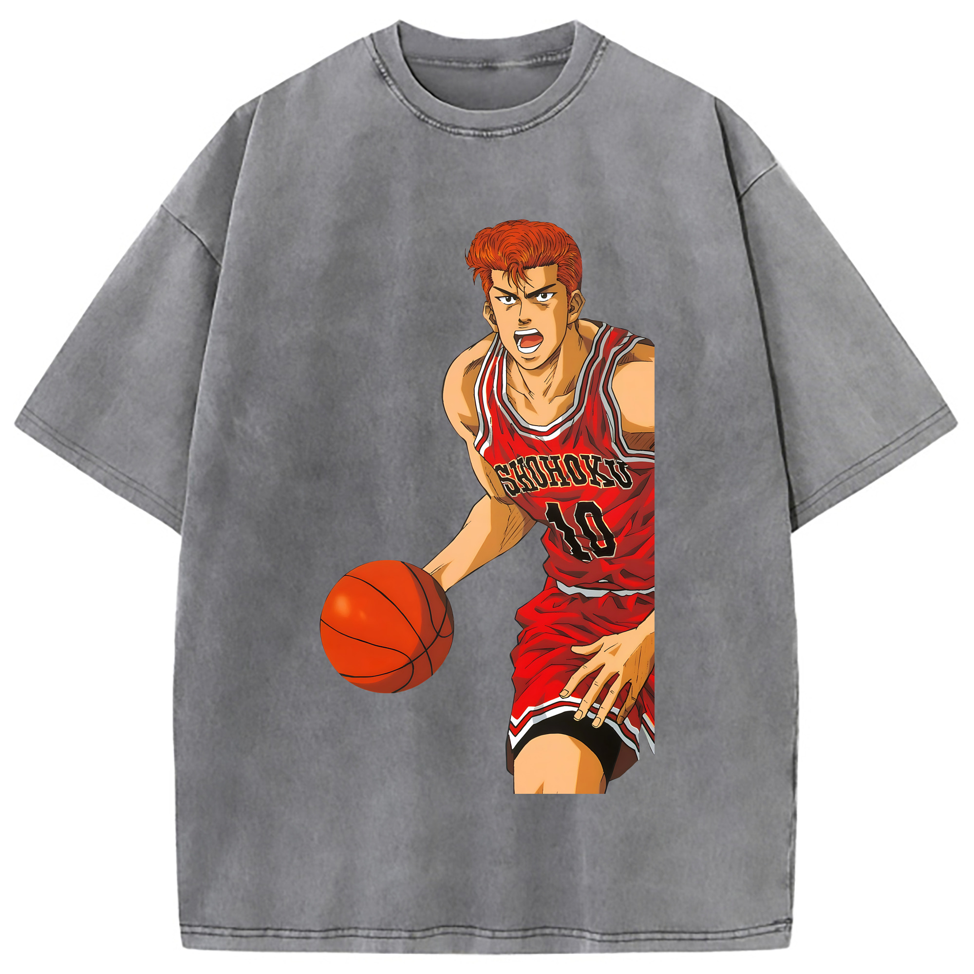（画像用） SLAM DUNK／スラムダンク 綿100% ヴィンテージ風 半袖Tシャツ（フロントプリント）