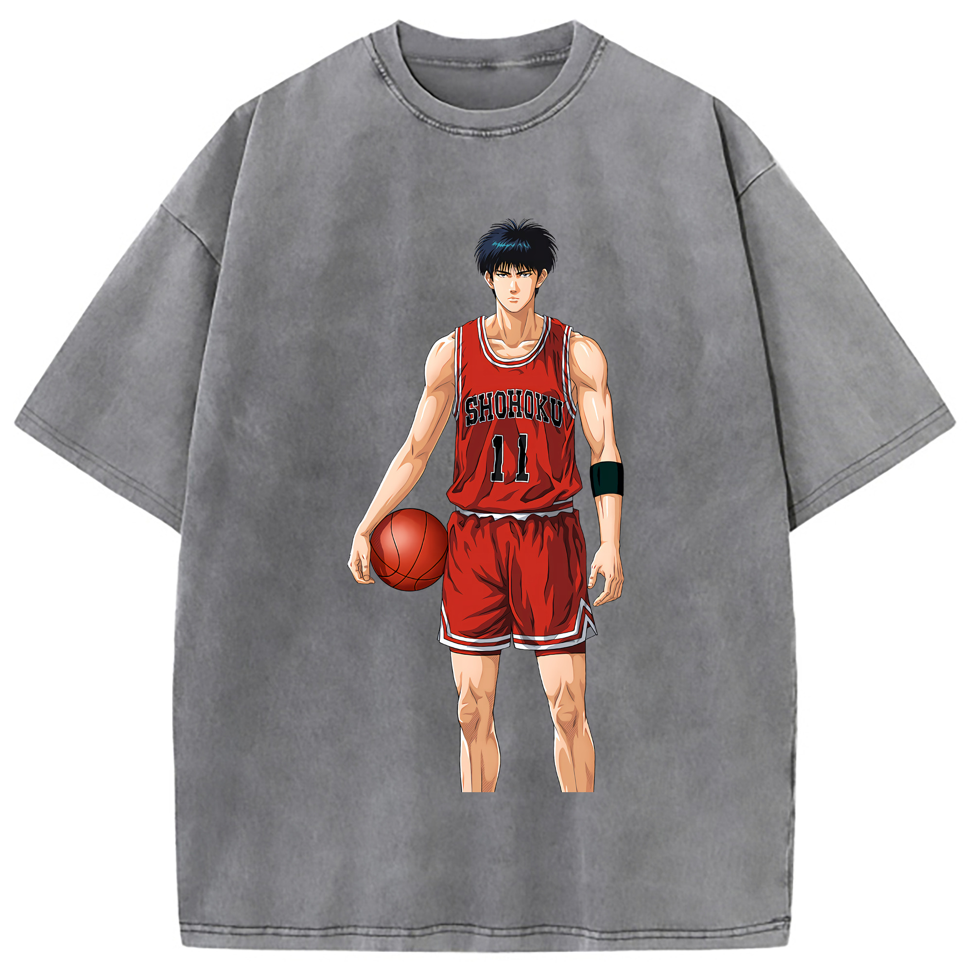 （画像用） SLAM DUNK／スラムダンク 綿100% ヴィンテージ風 半袖Tシャツ（フロントプリント）
