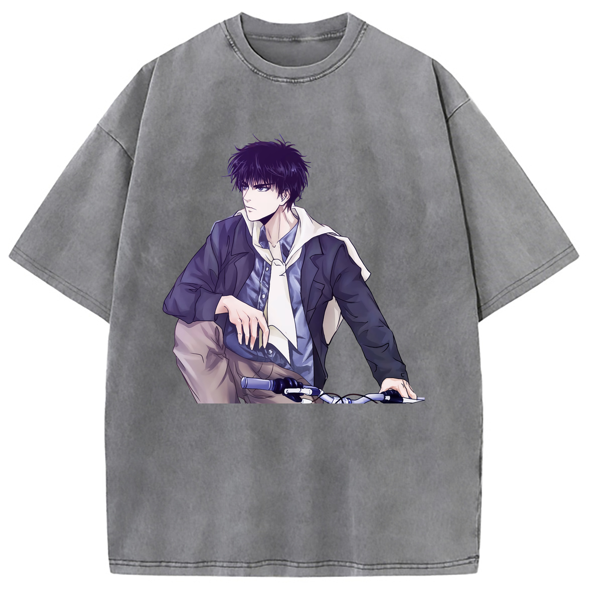 （画像用） SLAM DUNK／スラムダンク 綿100% ヴィンテージ風 半袖Tシャツ（フロントプリント）