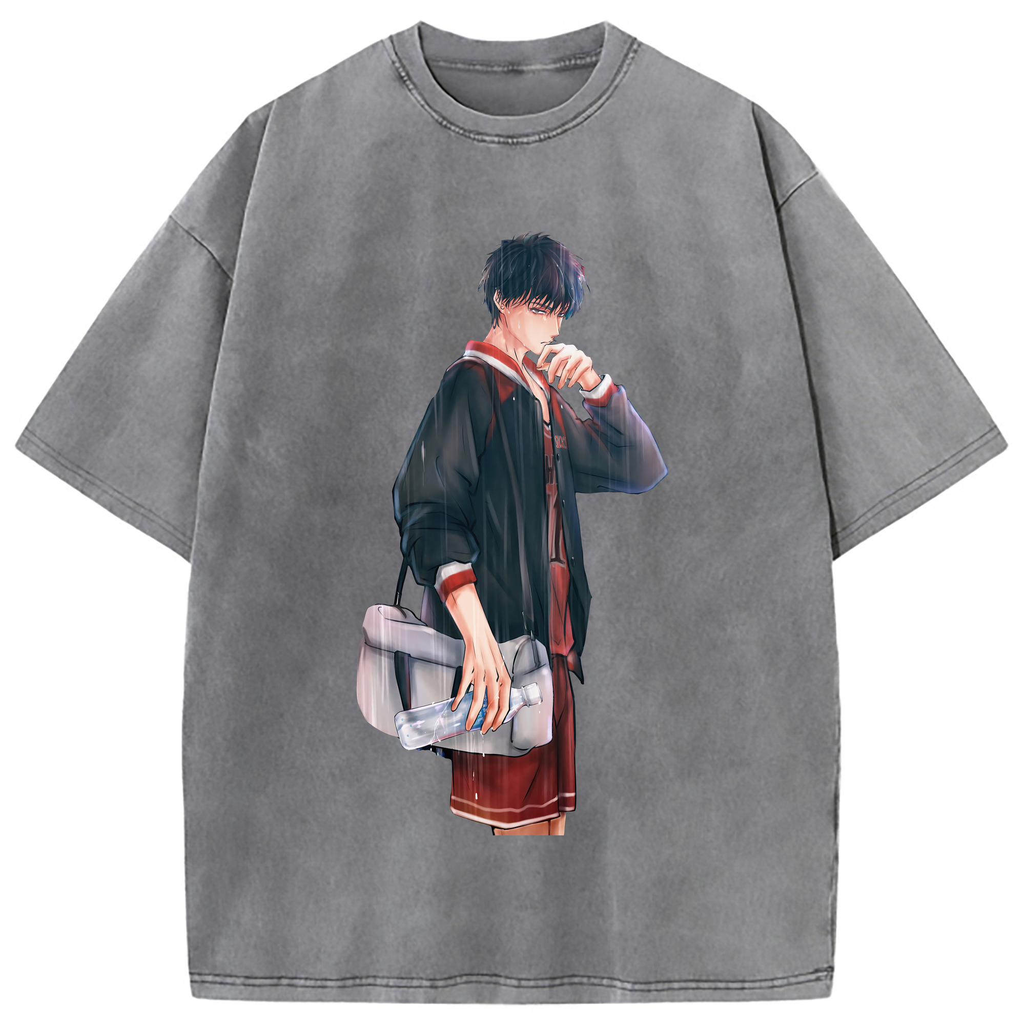 （画像用） SLAM DUNK／スラムダンク 綿100% ヴィンテージ風 半袖Tシャツ（フロントプリント）