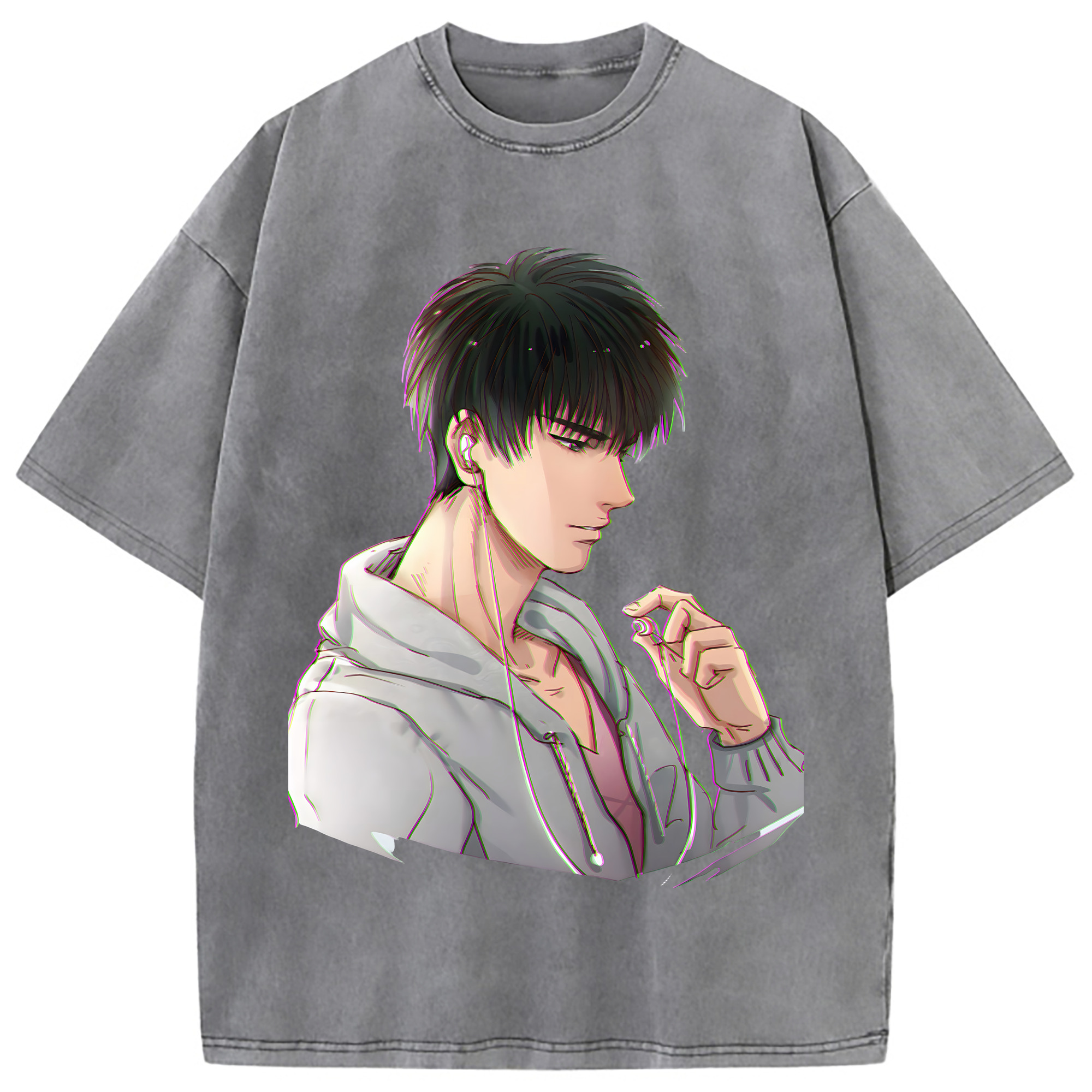 （画像用） SLAM DUNK／スラムダンク 綿100% ヴィンテージ風 半袖Tシャツ（フロントプリント）