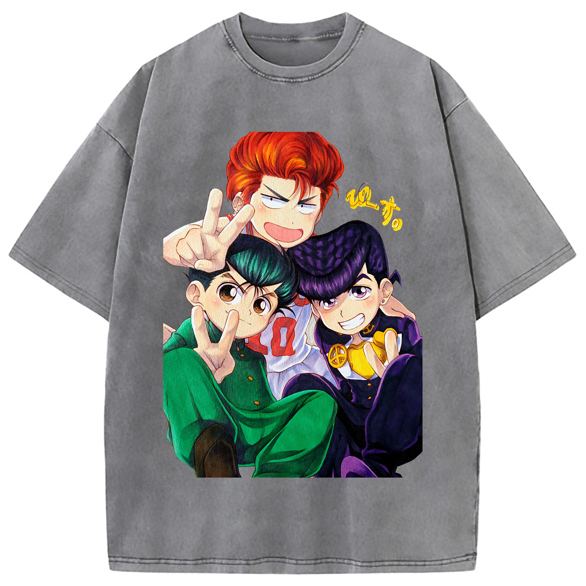 （画像用） SLAM DUNK／スラムダンク 綿100% ヴィンテージ風 半袖Tシャツ（フロントプリント）