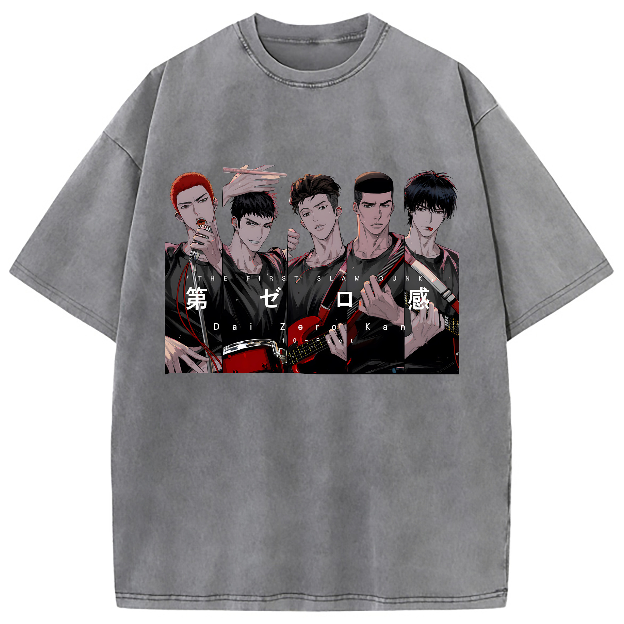 （画像用） SLAM DUNK／スラムダンク 綿100% ヴィンテージ風 半袖Tシャツ（フロントプリント）