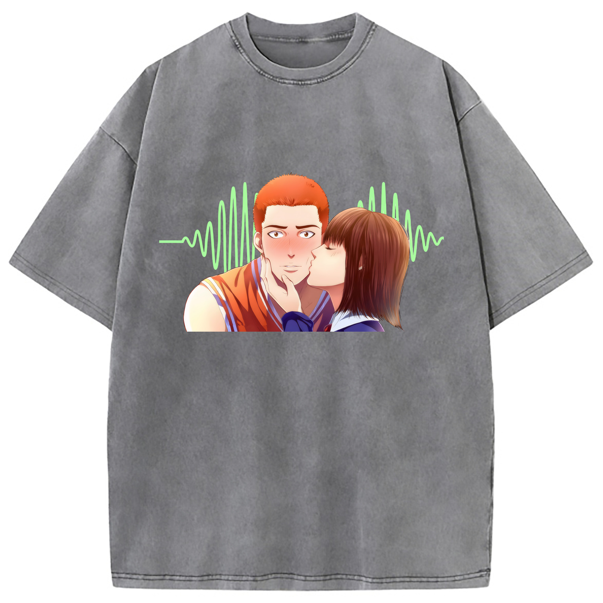 （画像用） SLAM DUNK／スラムダンク 綿100% ヴィンテージ風 半袖Tシャツ（フロントプリント）