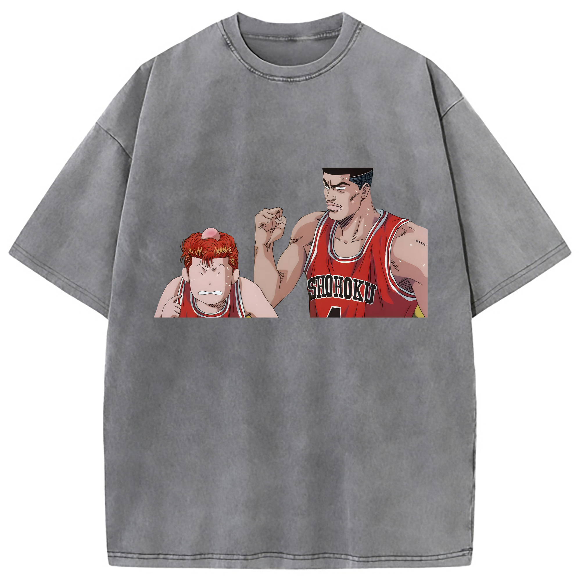 （画像用） SLAM DUNK／スラムダンク 綿100% ヴィンテージ風 半袖Tシャツ（フロントプリント）
