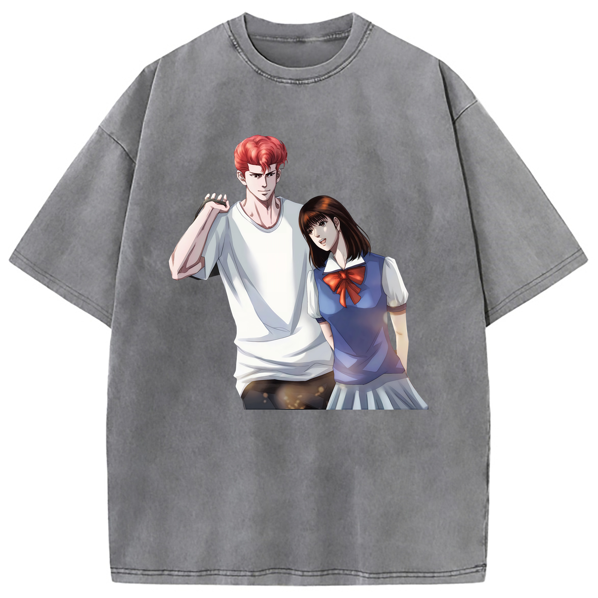 （画像用） SLAM DUNK／スラムダンク 綿100% ヴィンテージ風 半袖Tシャツ（フロントプリント）