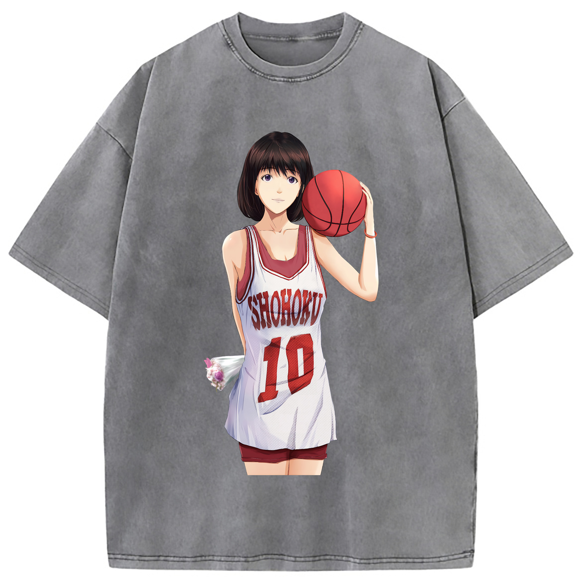 （画像用） SLAM DUNK／スラムダンク 綿100% ヴィンテージ風 半袖Tシャツ（フロントプリント）