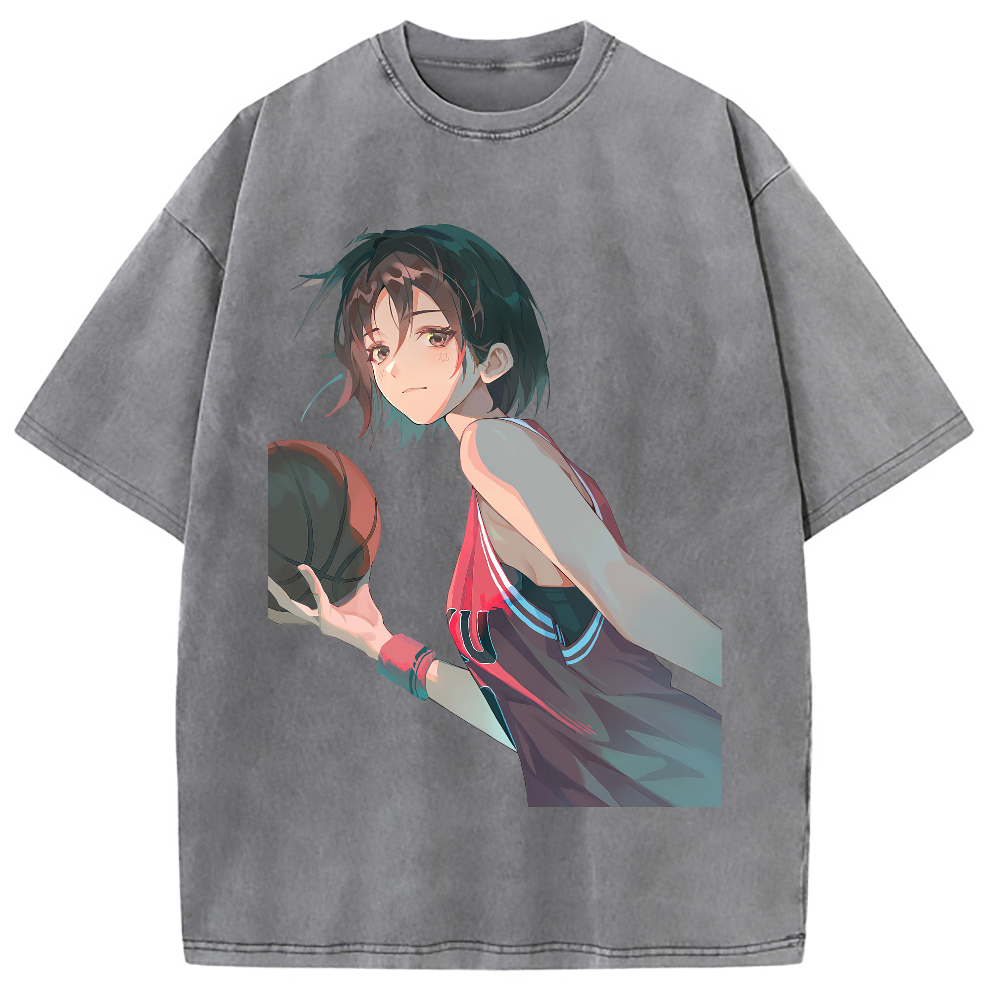 （画像用） SLAM DUNK／スラムダンク 綿100% ヴィンテージ風 半袖Tシャツ（フロントプリント）