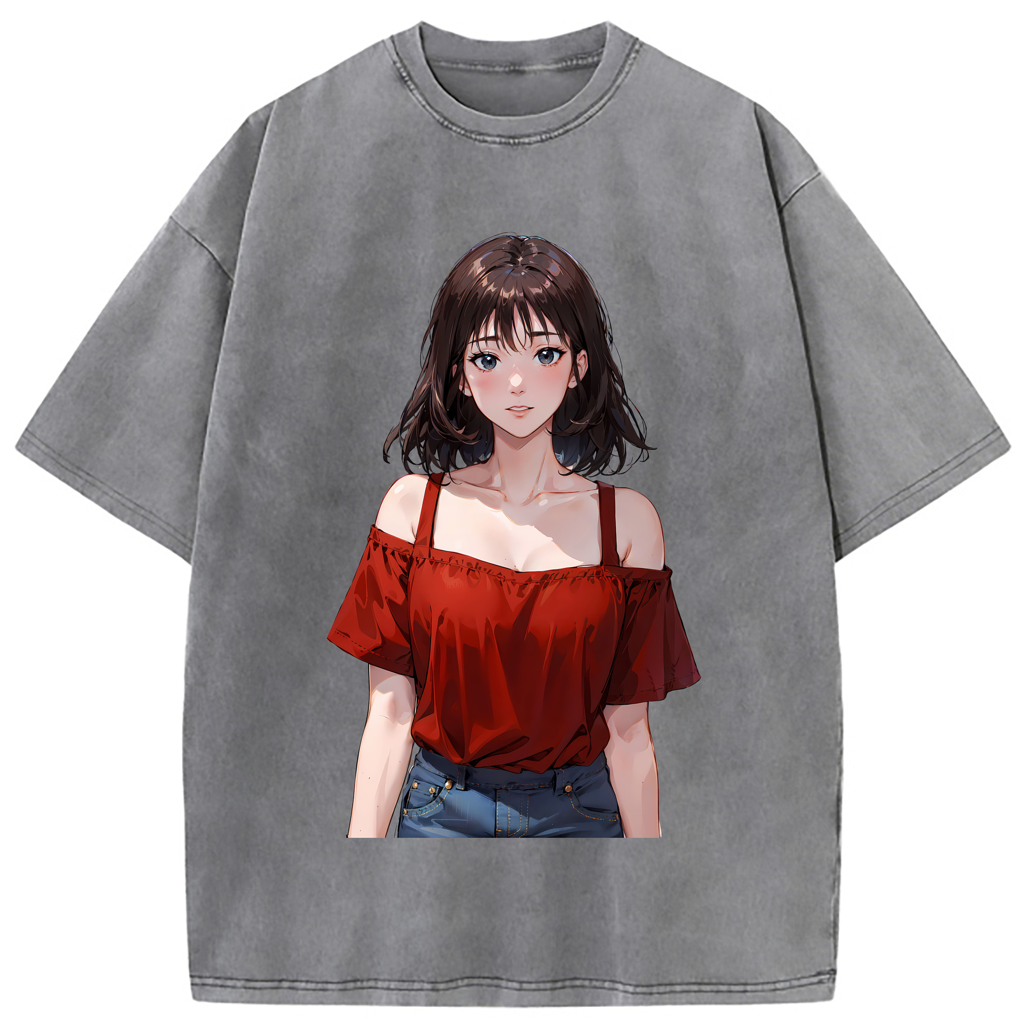 （画像用） SLAM DUNK／スラムダンク 綿100% ヴィンテージ風 半袖Tシャツ（フロントプリント）