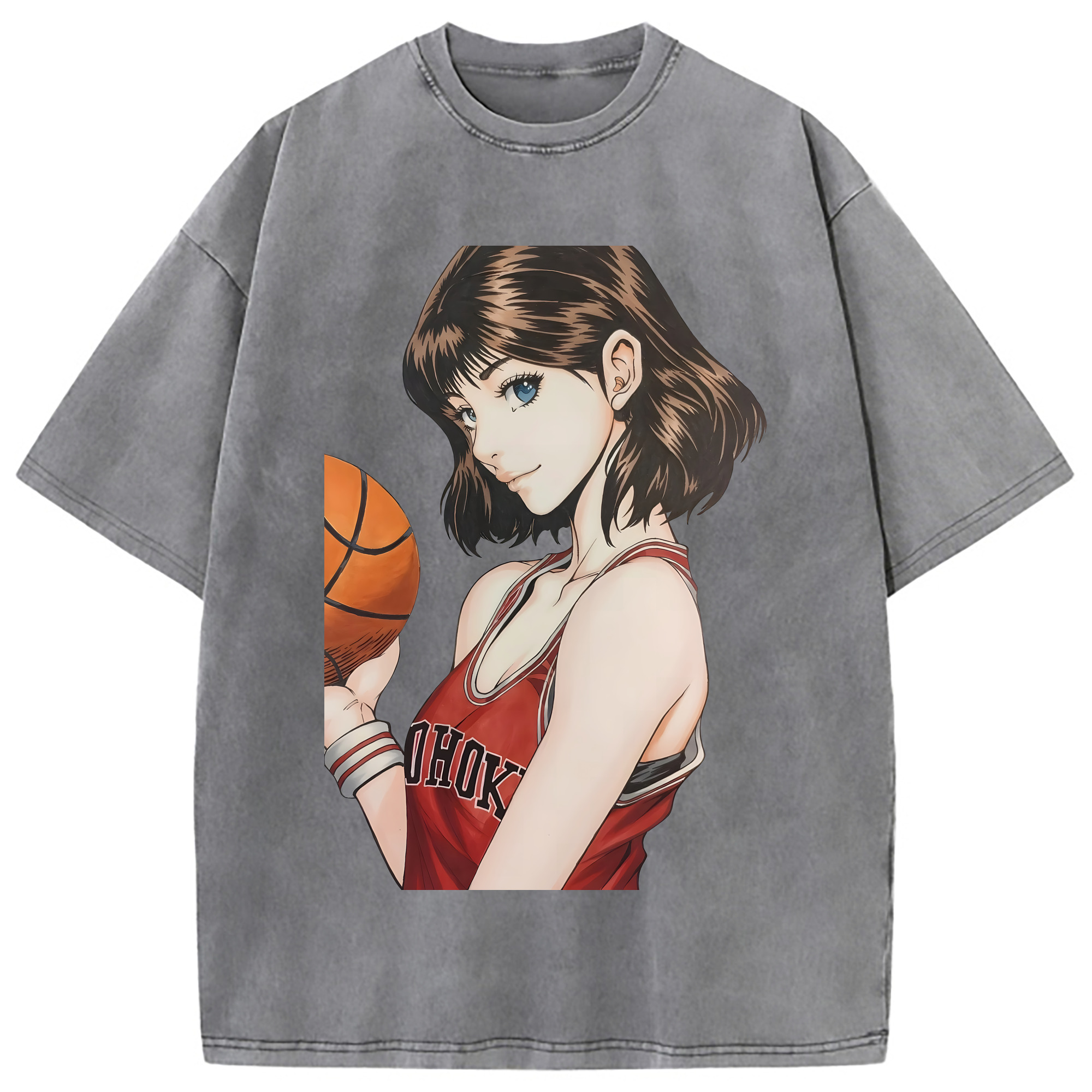 （画像用） SLAM DUNK／スラムダンク 綿100% ヴィンテージ風 半袖Tシャツ（フロントプリント）