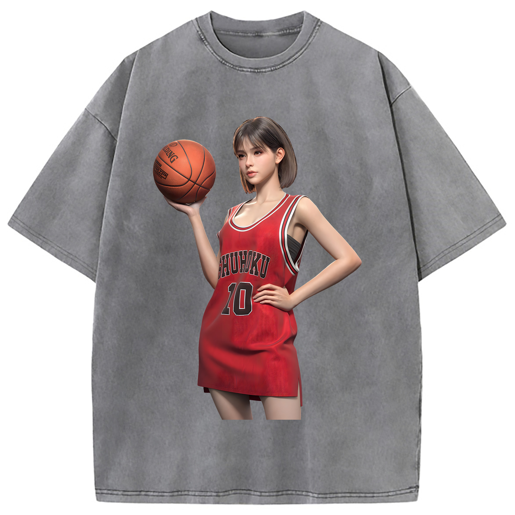 （画像用） SLAM DUNK／スラムダンク 綿100% ヴィンテージ風 半袖Tシャツ（フロントプリント）