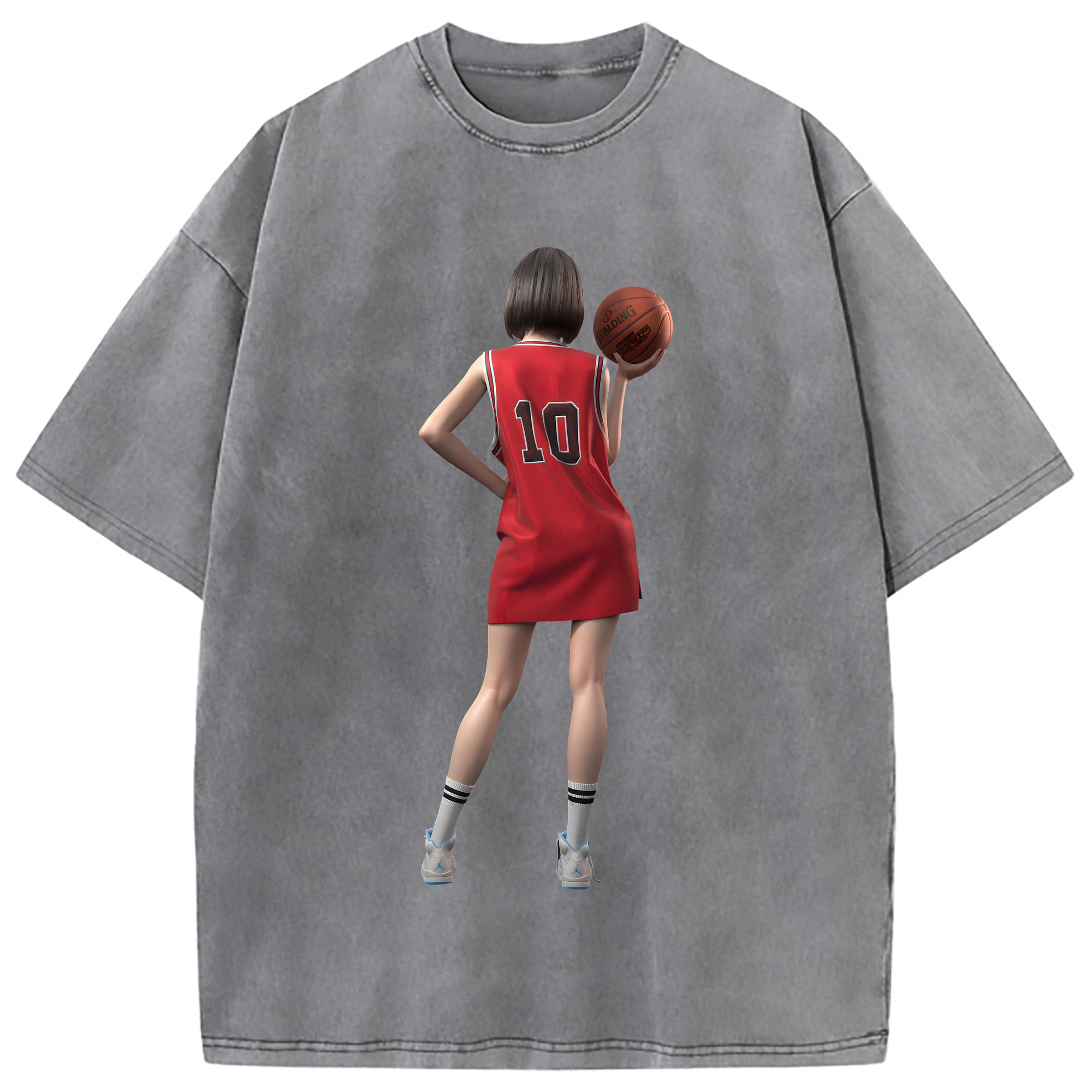 （画像用） SLAM DUNK／スラムダンク 綿100% ヴィンテージ風 半袖Tシャツ（フロントプリント）