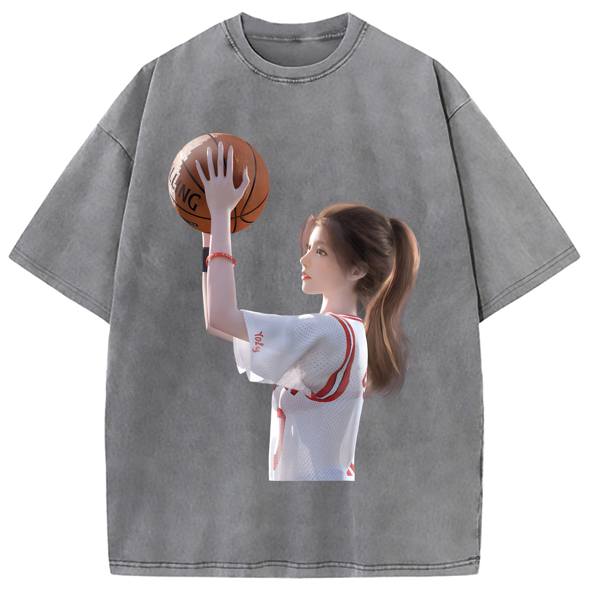（画像用） SLAM DUNK／スラムダンク 綿100% ヴィンテージ風 半袖Tシャツ（フロントプリント）