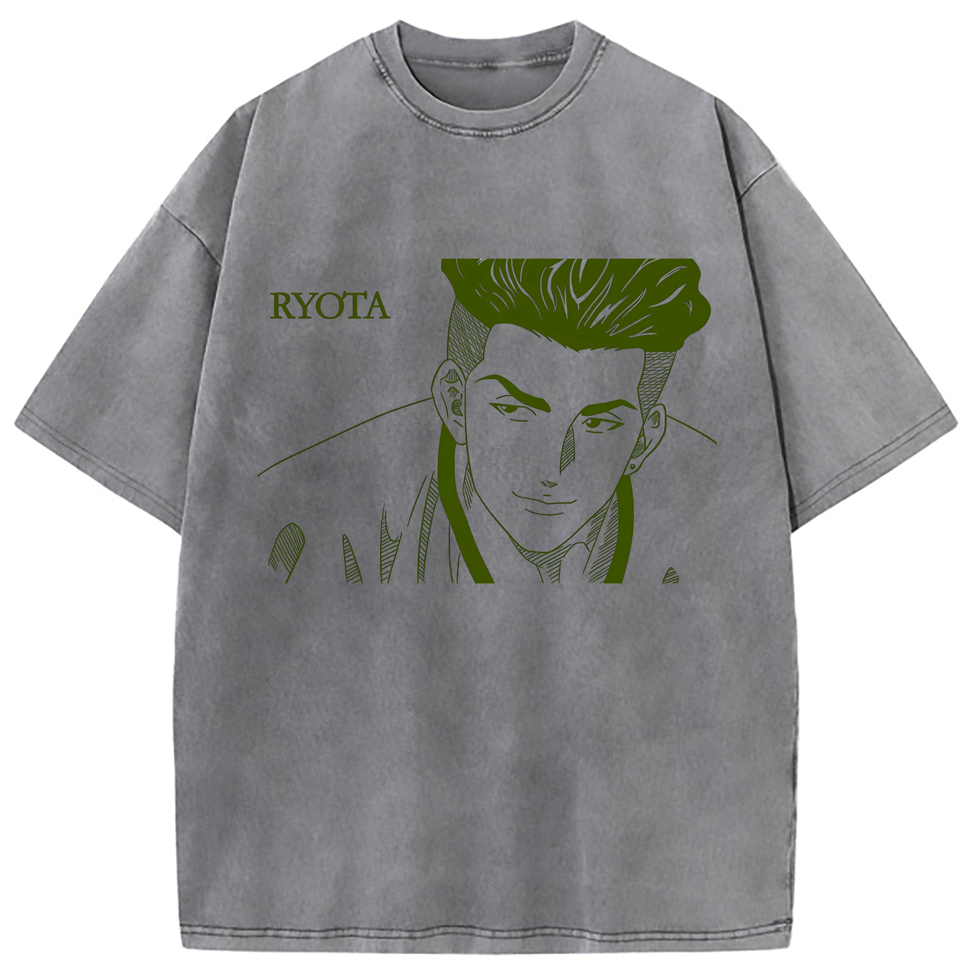 （画像用） SLAM DUNK／スラムダンク 綿100% ヴィンテージ風 半袖Tシャツ（フロントプリント）