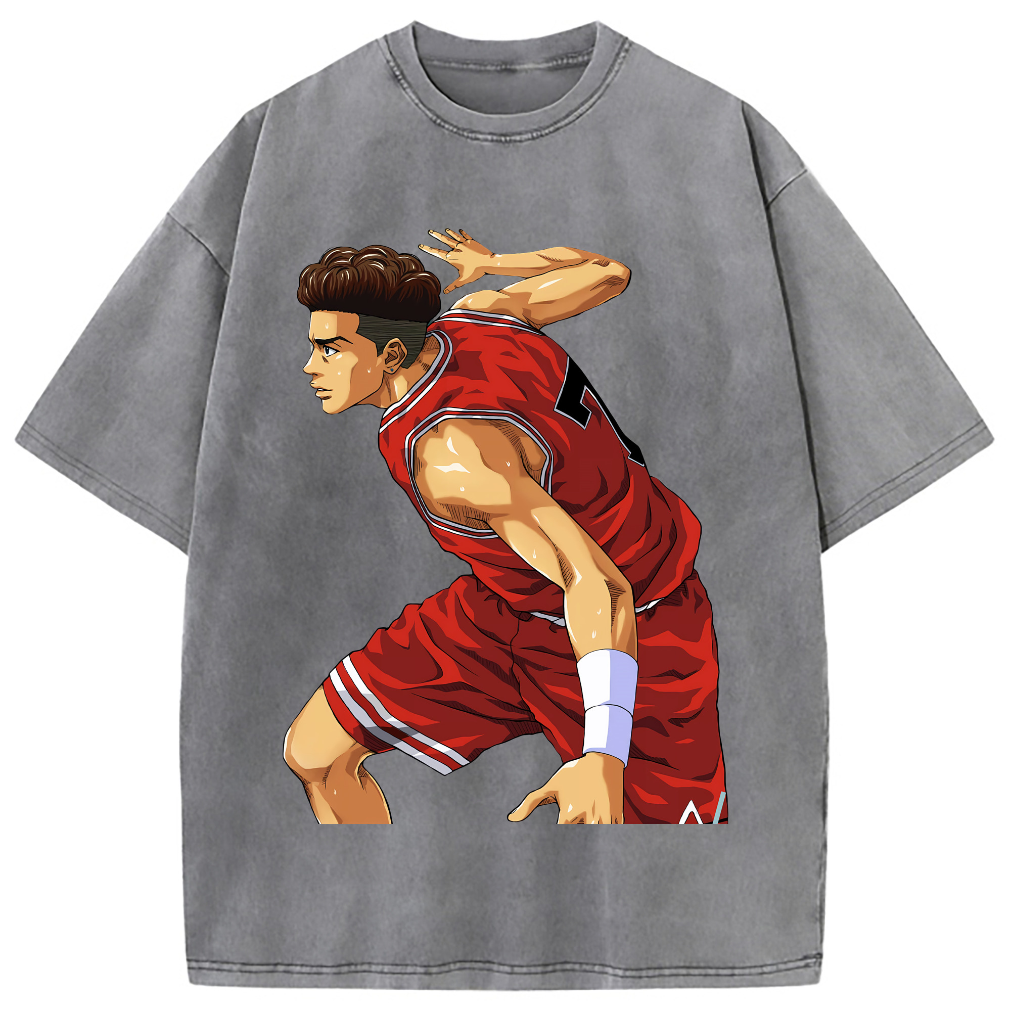（画像用） SLAM DUNK／スラムダンク 綿100% ヴィンテージ風 半袖Tシャツ（フロントプリント）