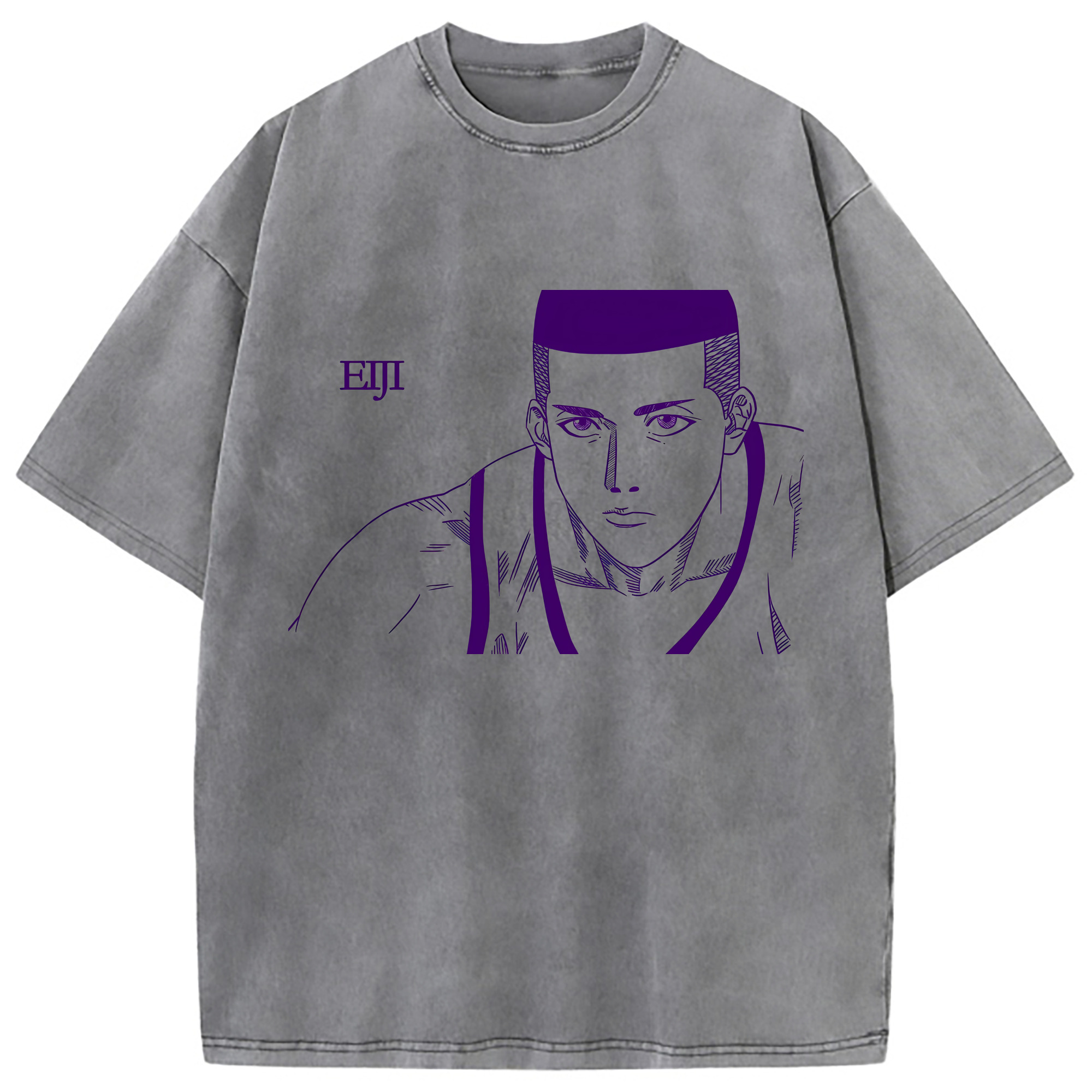 （画像用） SLAM DUNK／スラムダンク 綿100% ヴィンテージ風 半袖Tシャツ（フロントプリント）
