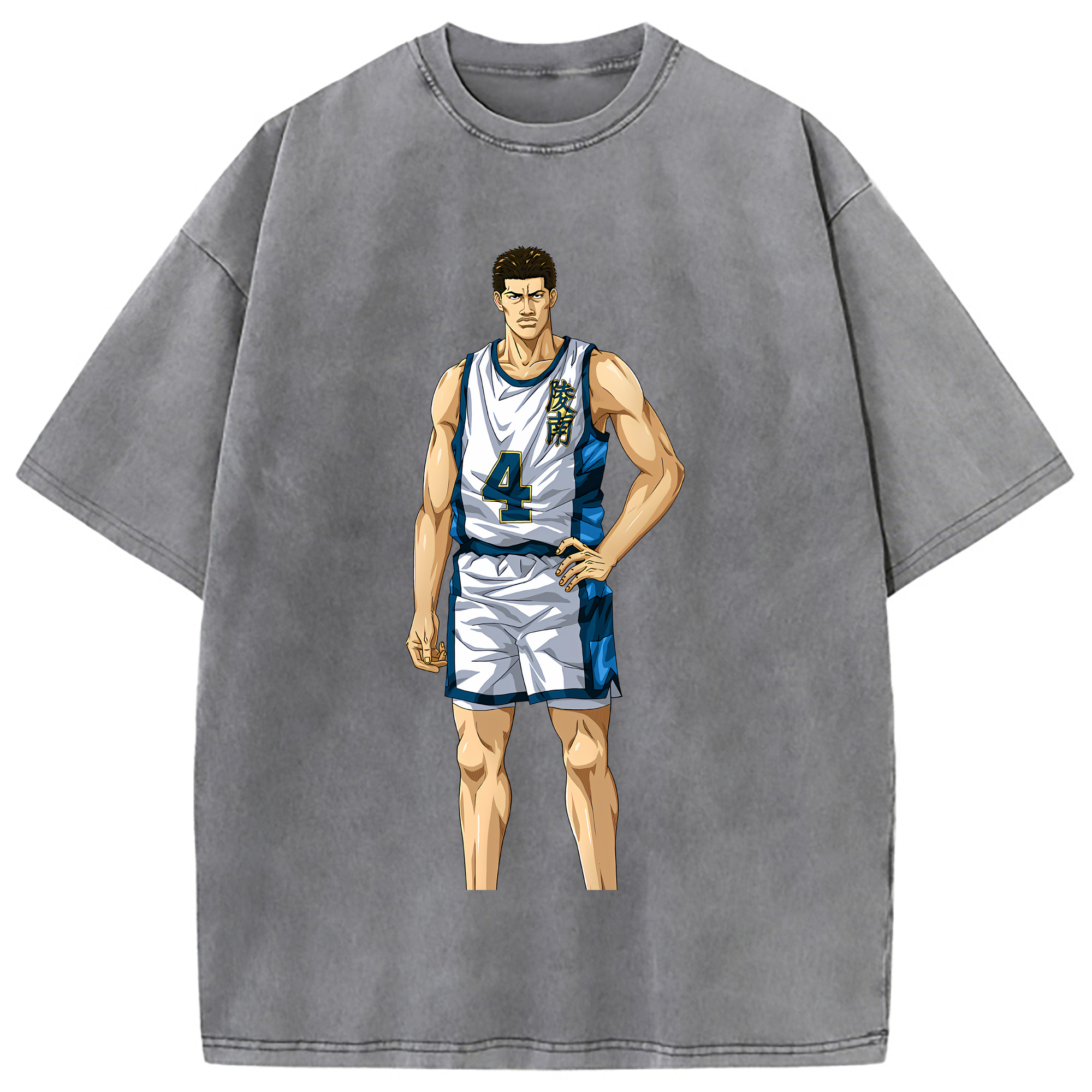 （画像用） SLAM DUNK／スラムダンク 綿100% ヴィンテージ風 半袖Tシャツ（フロントプリント）