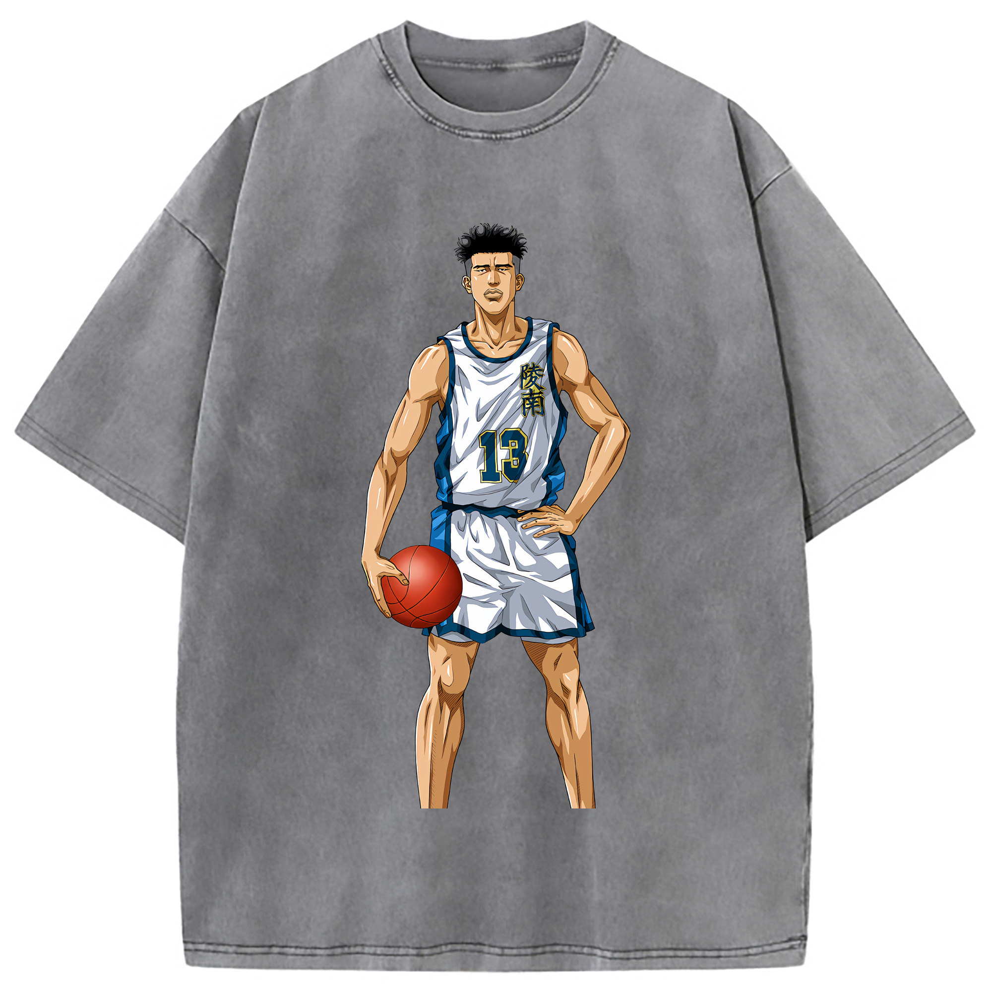 （画像用） SLAM DUNK／スラムダンク 綿100% ヴィンテージ風 半袖Tシャツ（フロントプリント）
