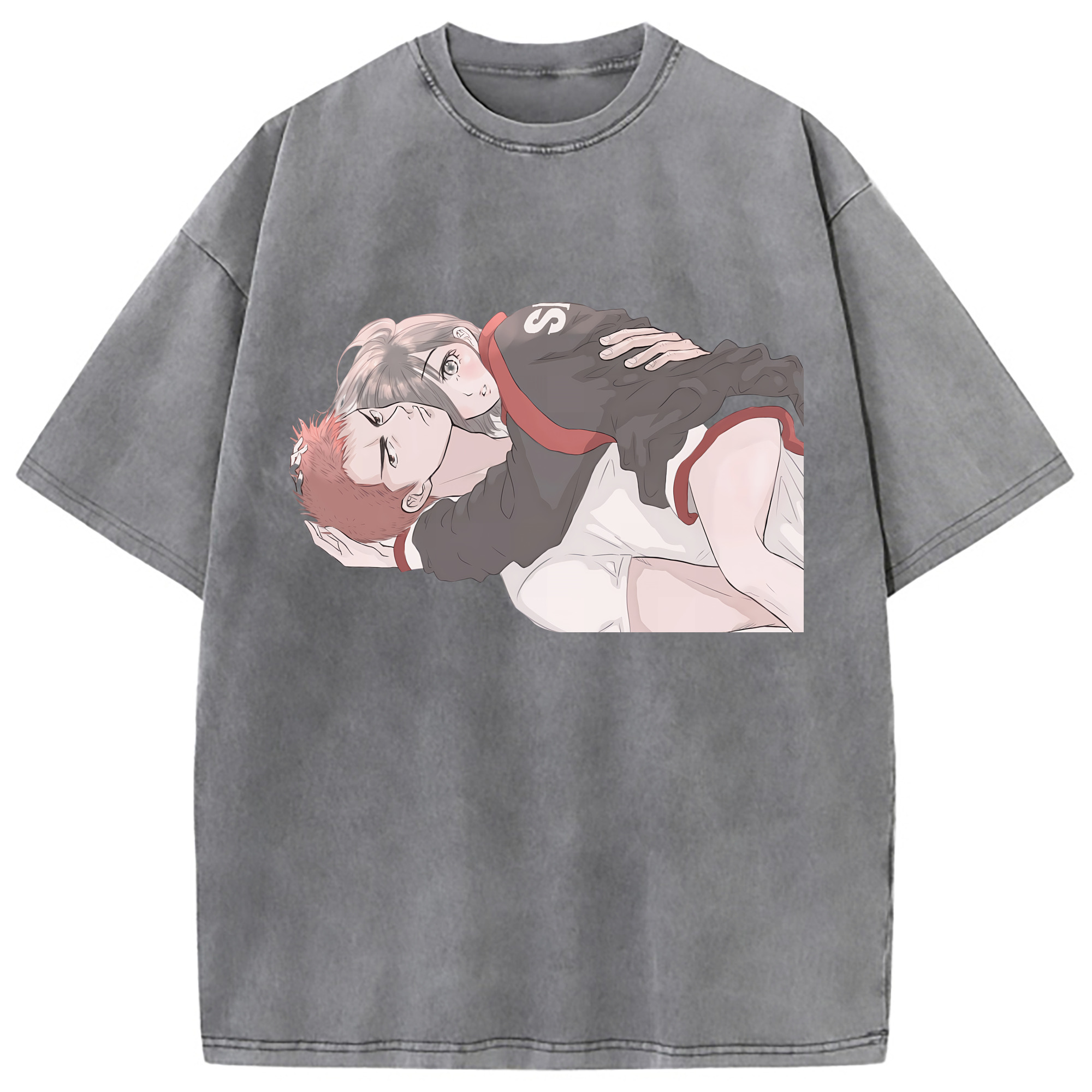 （画像用） SLAM DUNK／スラムダンク 綿100% ヴィンテージ風 半袖Tシャツ（フロントプリント）