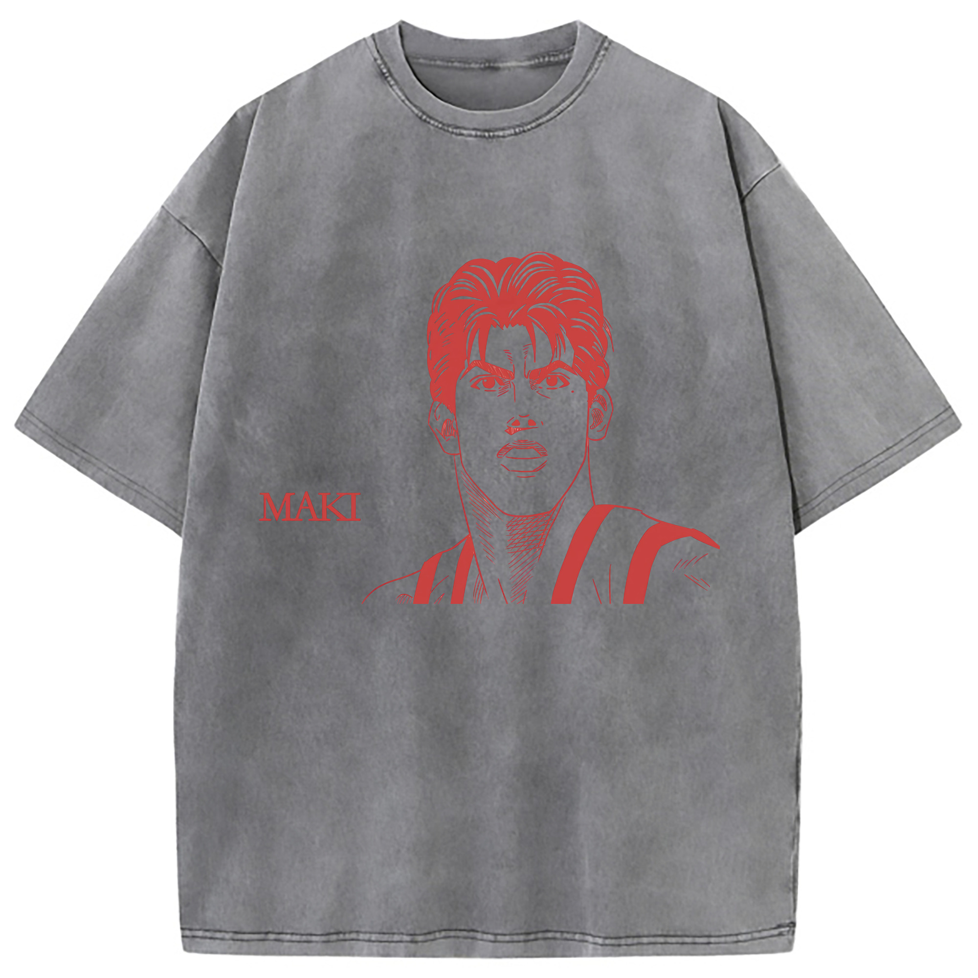 （画像用） SLAM DUNK／スラムダンク 綿100% ヴィンテージ風 半袖Tシャツ（フロントプリント）