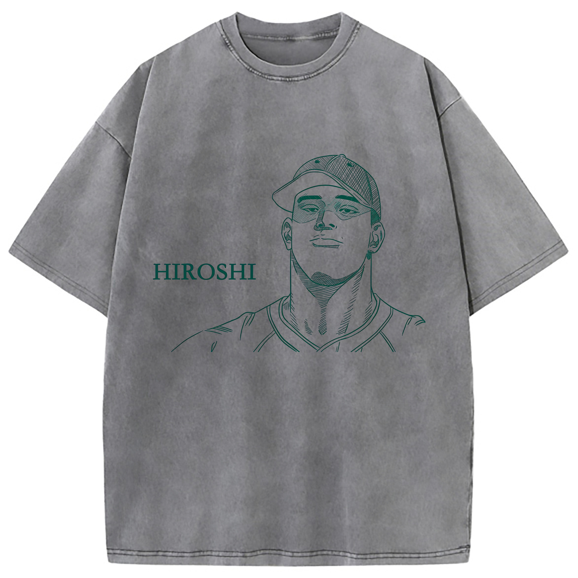 （画像用） SLAM DUNK／スラムダンク 綿100% ヴィンテージ風 半袖Tシャツ（フロントプリント）