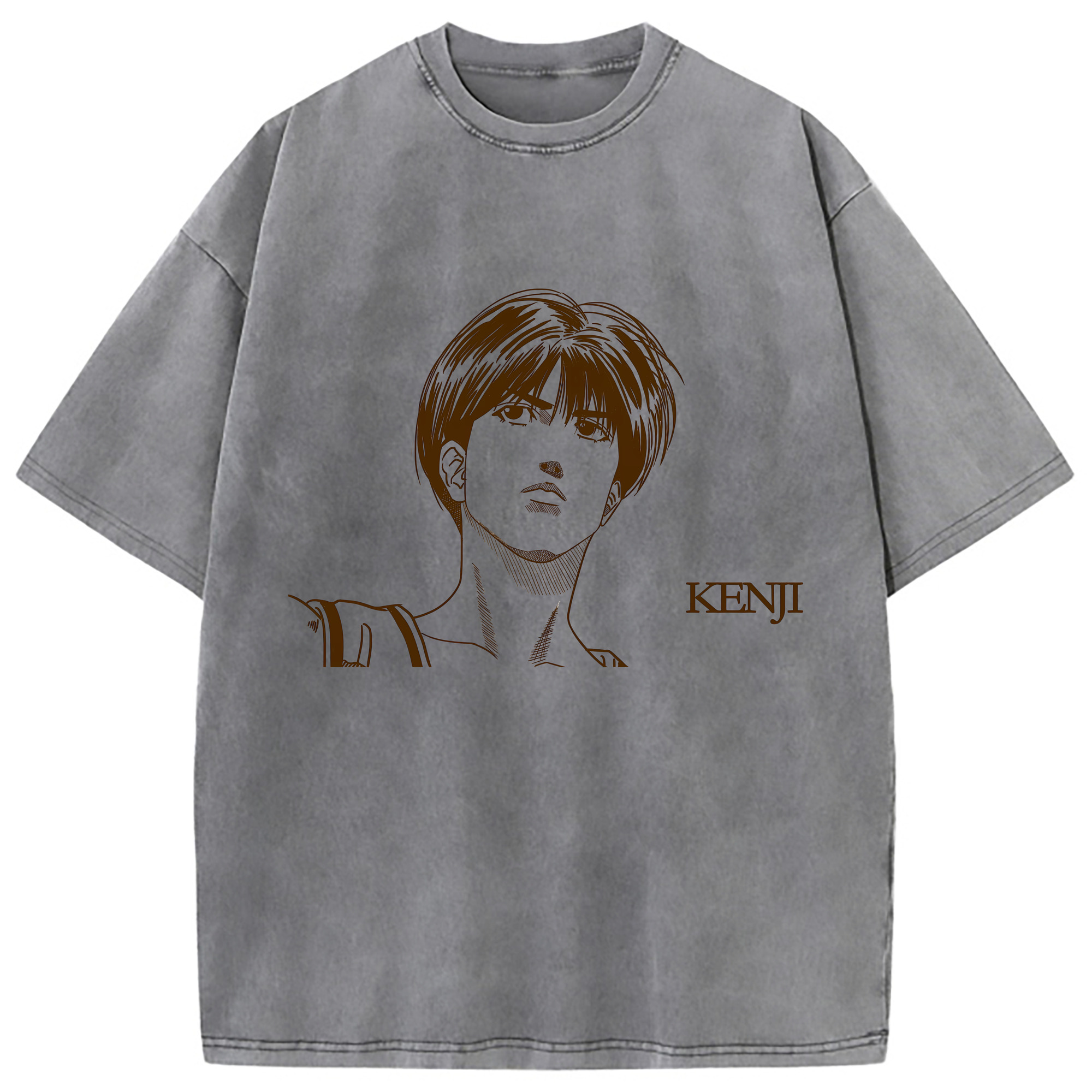 （画像用） SLAM DUNK／スラムダンク 綿100% ヴィンテージ風 半袖Tシャツ（フロントプリント）